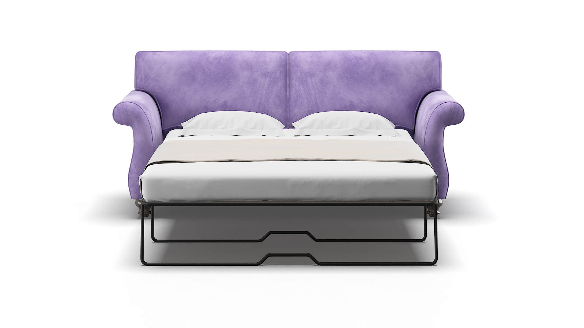 Pisa Royale Lavender Sofa Sleeper Espresso legs 1