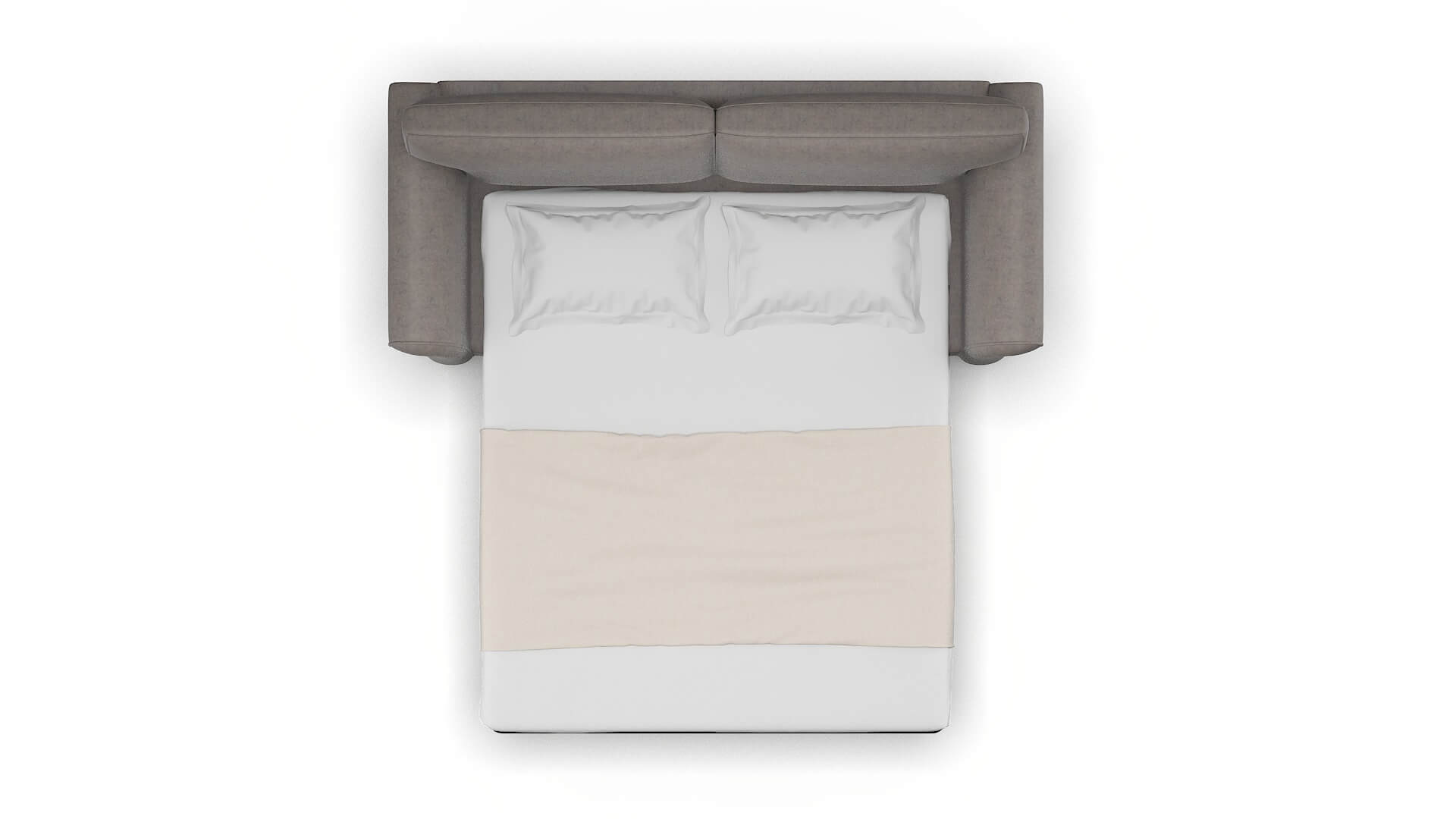 Pisa Suave Slate Sofa Sleeper Espresso legs 3