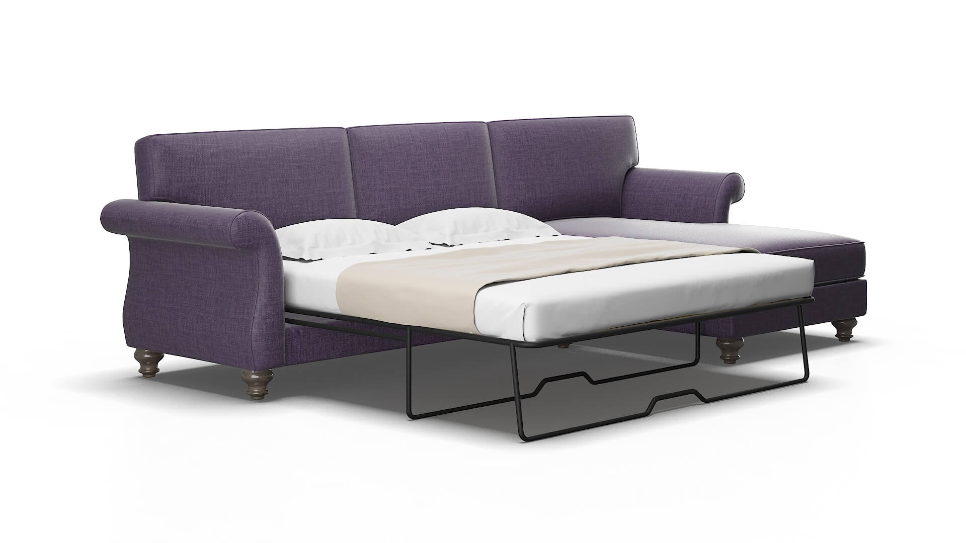 Pisa Tess blackberry Panel sleeper Espresso Legs  2