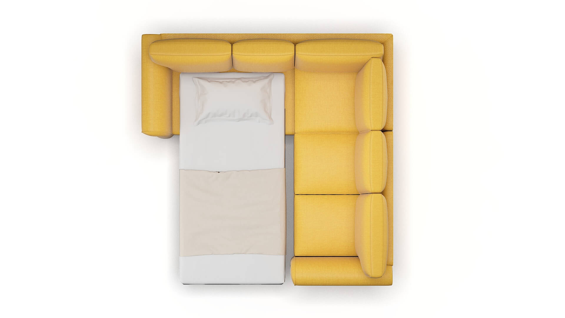 Pisa Tess Turmeric Sectional Sleeper Espresso legs 3