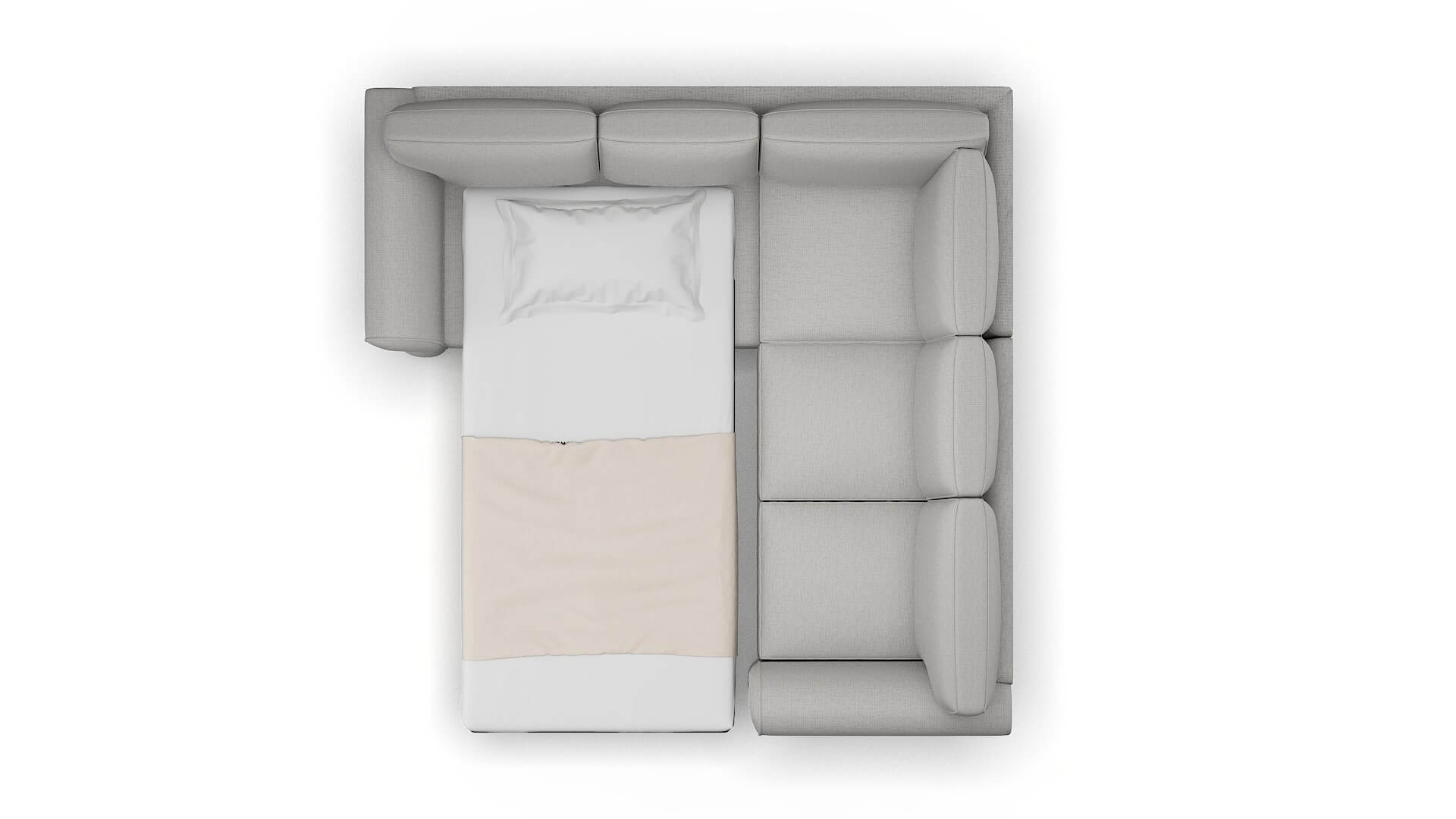 Pisa Urban_d Pepper Sectional Sleeper Espresso legs 3