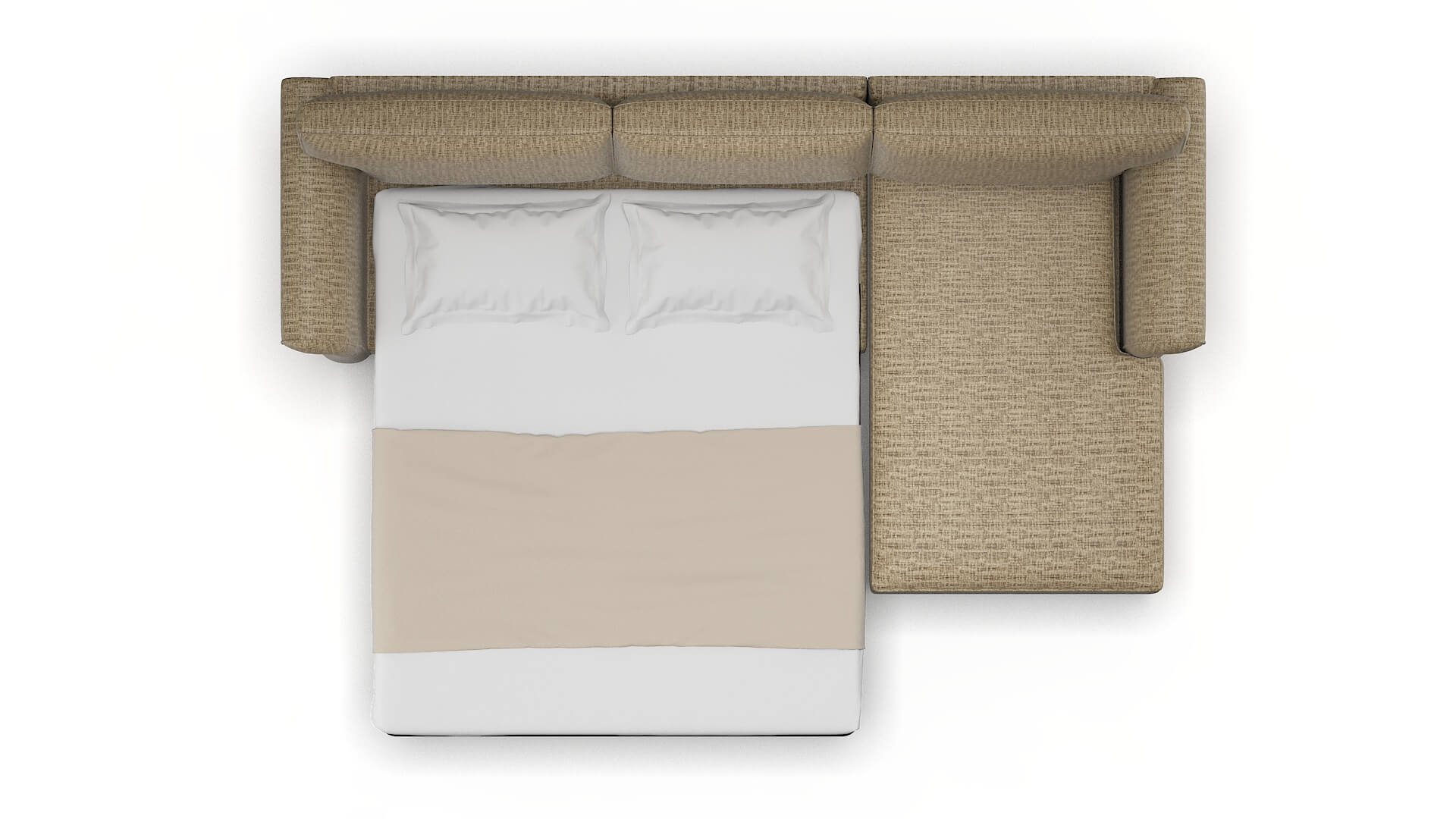 Pisa Venus Mocha Panel Sleeper Espresso legs 3