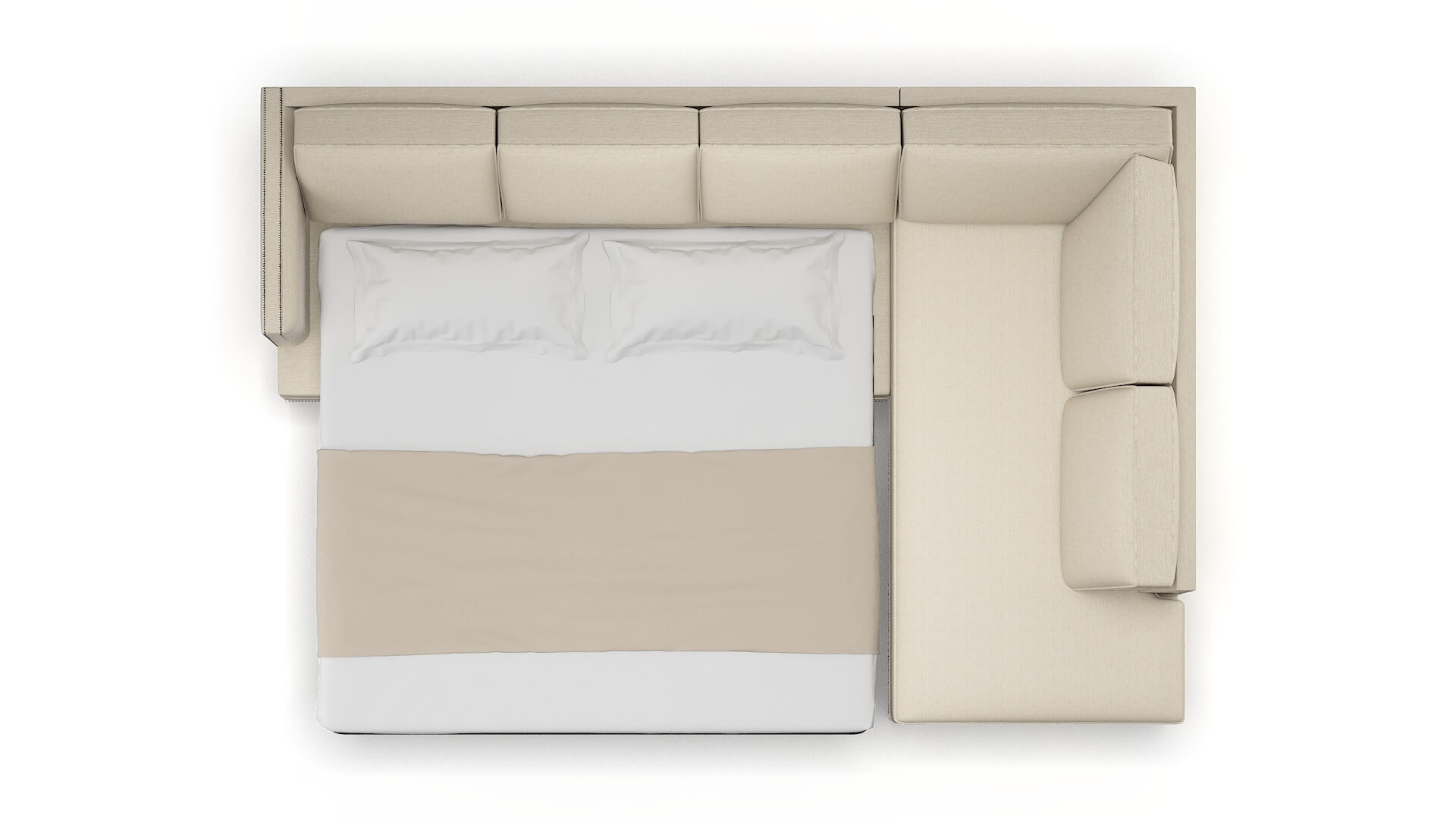 Riga Avenger Beach Panel Sleeper Espresso legs 3