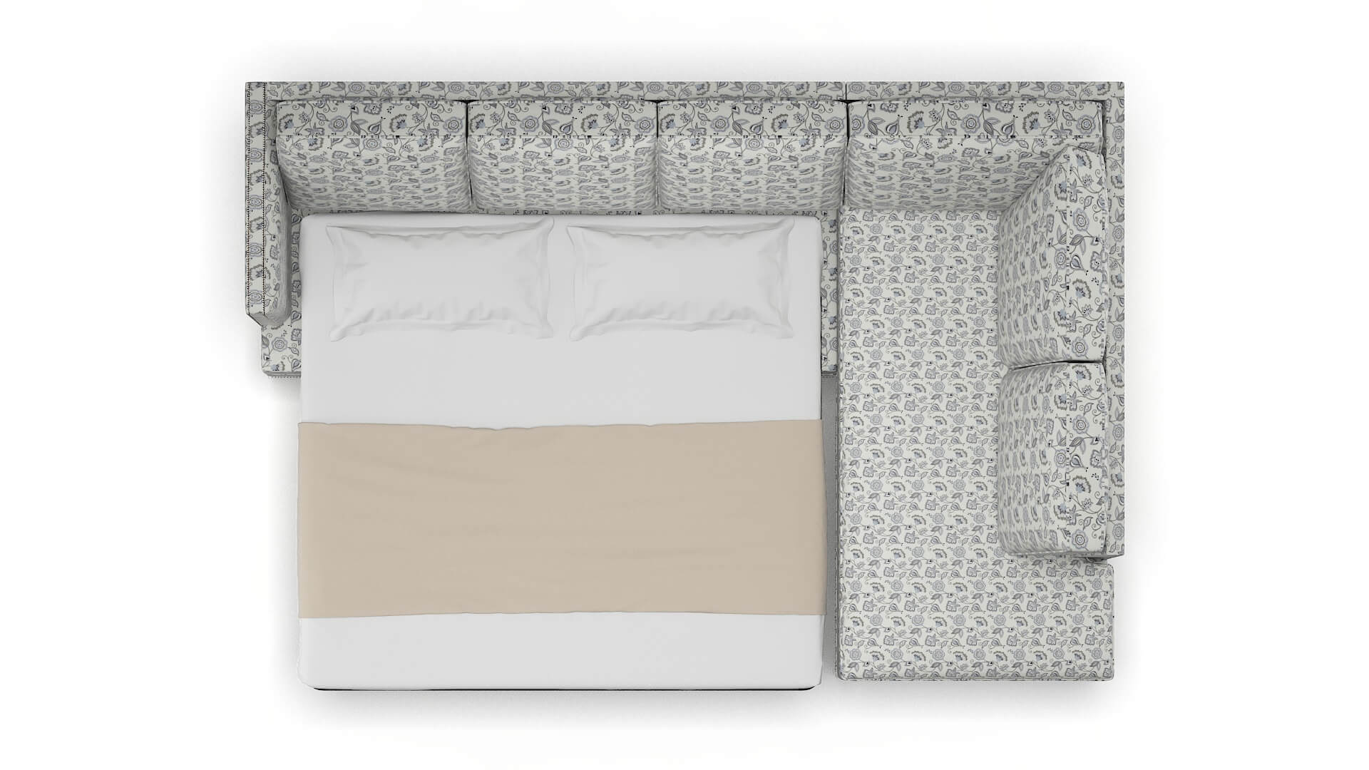 Riga Avignon Sky Panel Sleeper Espresso legs 3