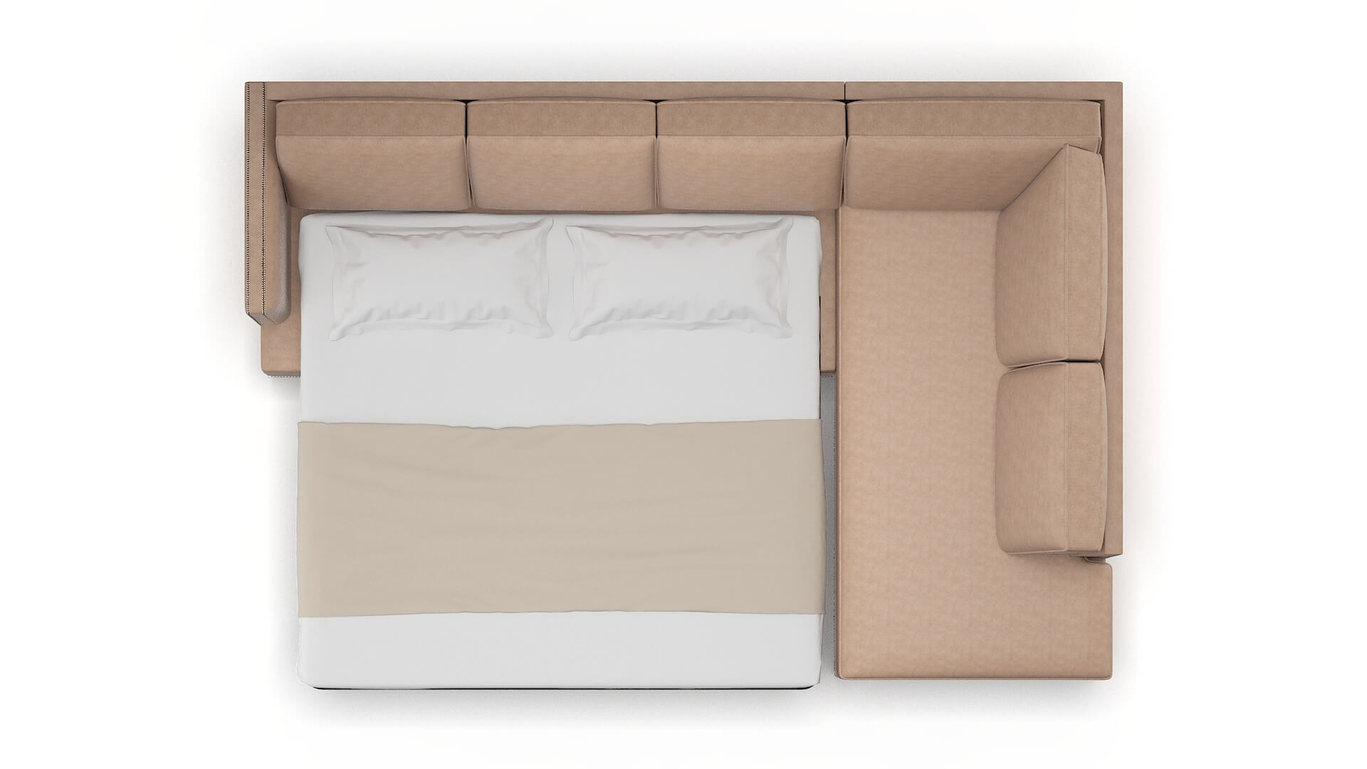 Riga Bella Cocoa Panel Sleeper Espresso legs 3