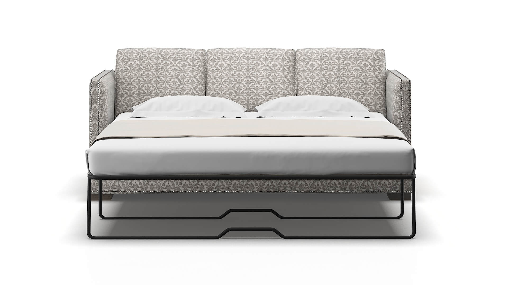 Riga Bergamo Dove Sofa Sleeper Espresso legs 1