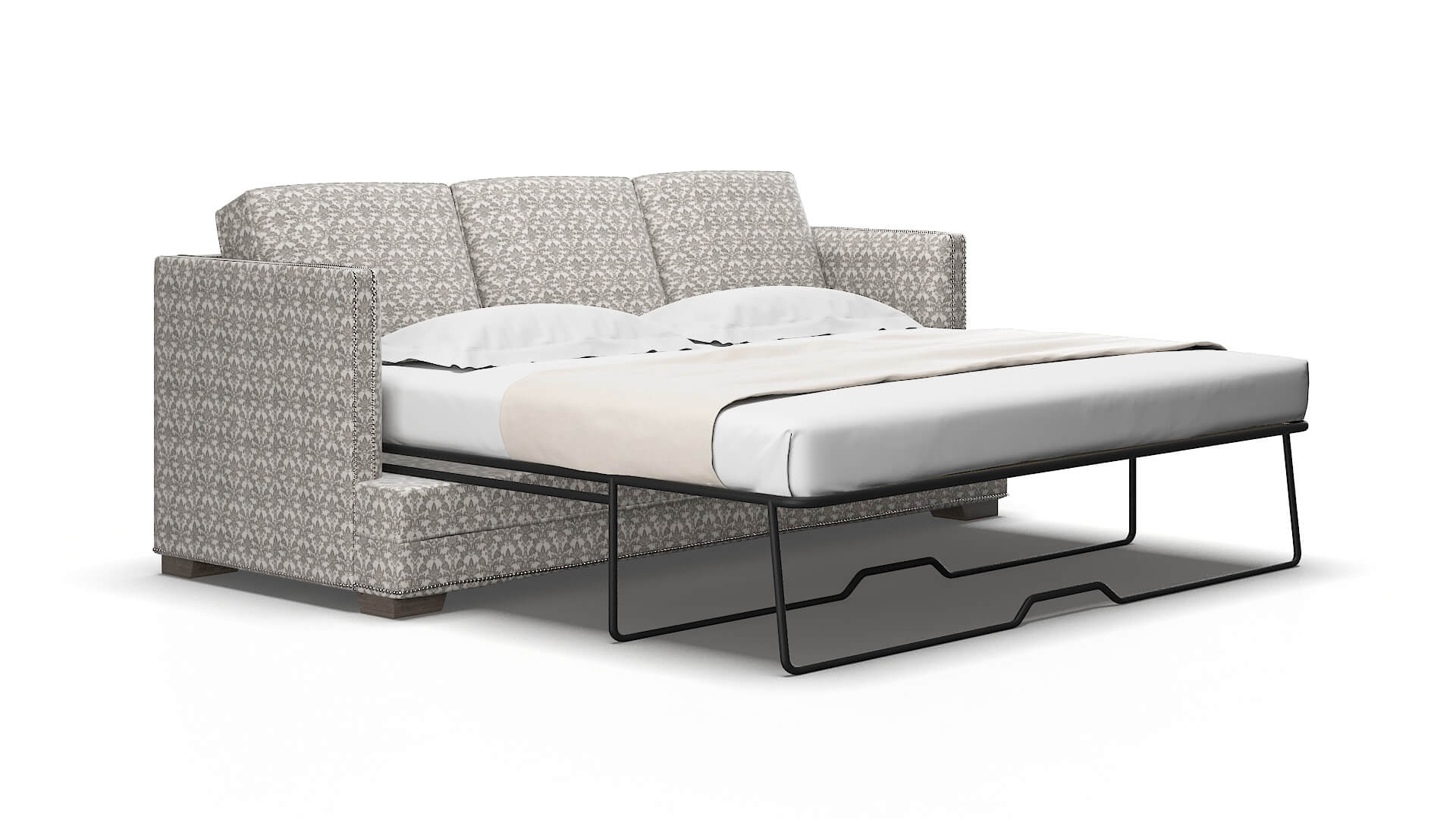 Riga Bergamo Dove Sofa Sleeper Espresso legs 2