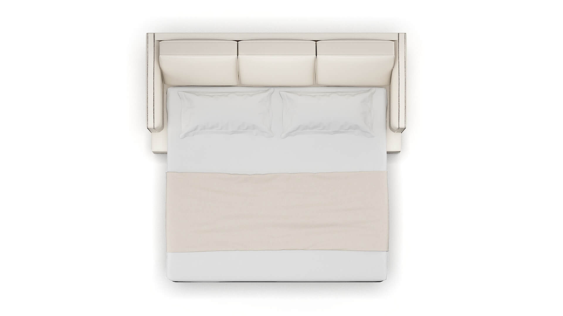 Riga Blanche Milky Sofa Sleeper Espresso legs 3