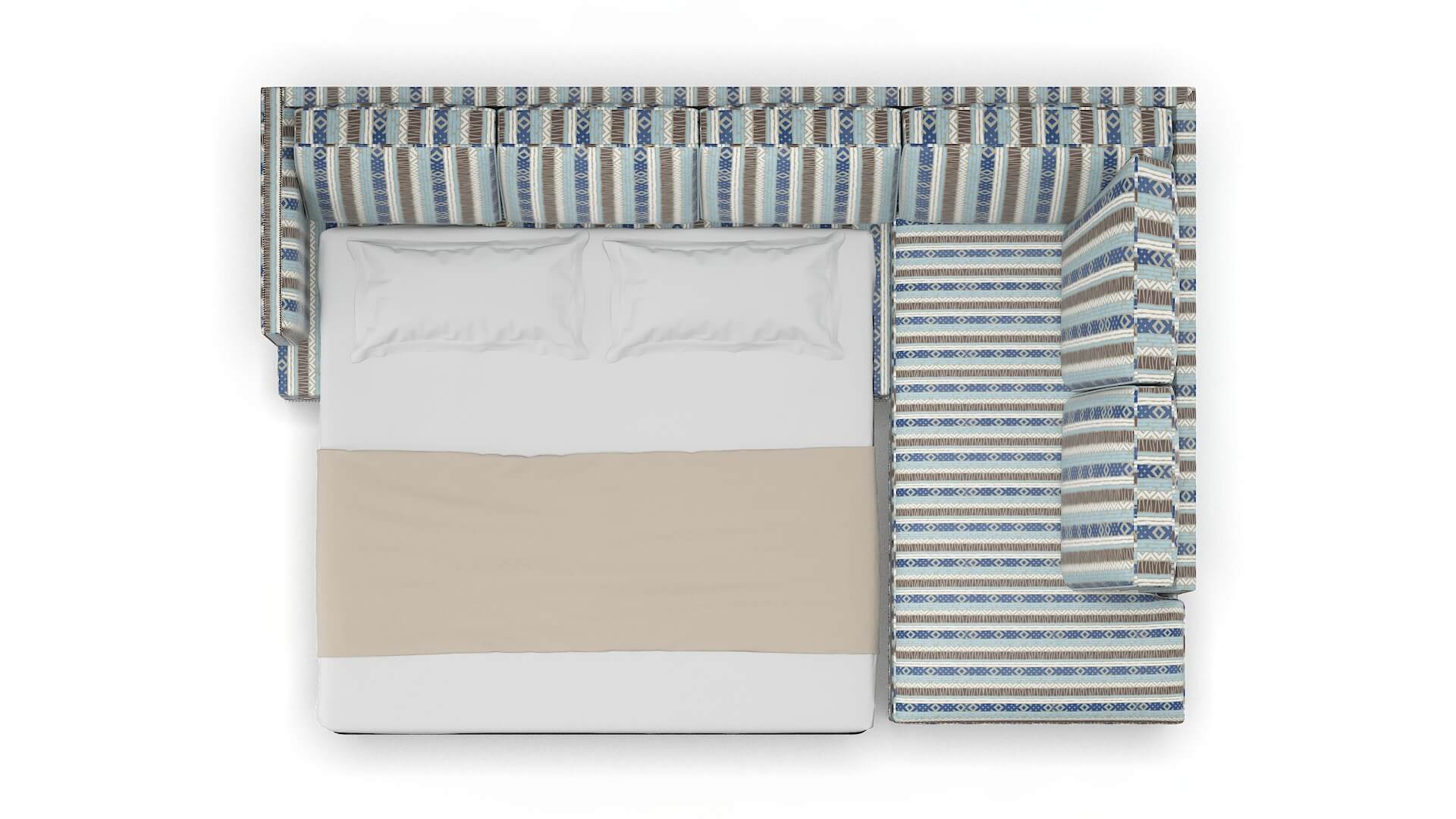 Riga Bodhi Indigo Panel Sleeper Espresso legs 3