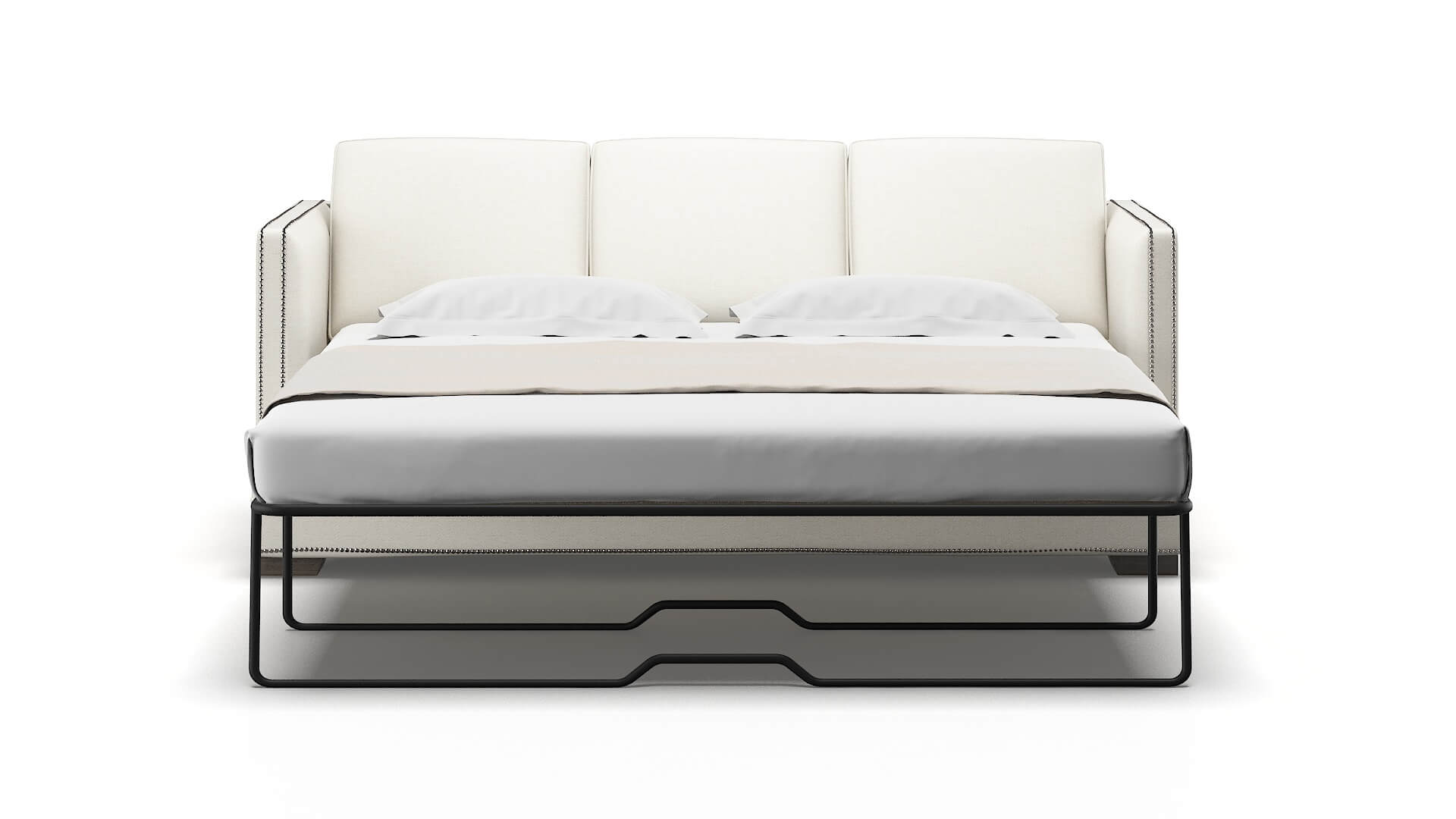 Riga Catalina Ivory Sofa Sleeper Espresso legs 1