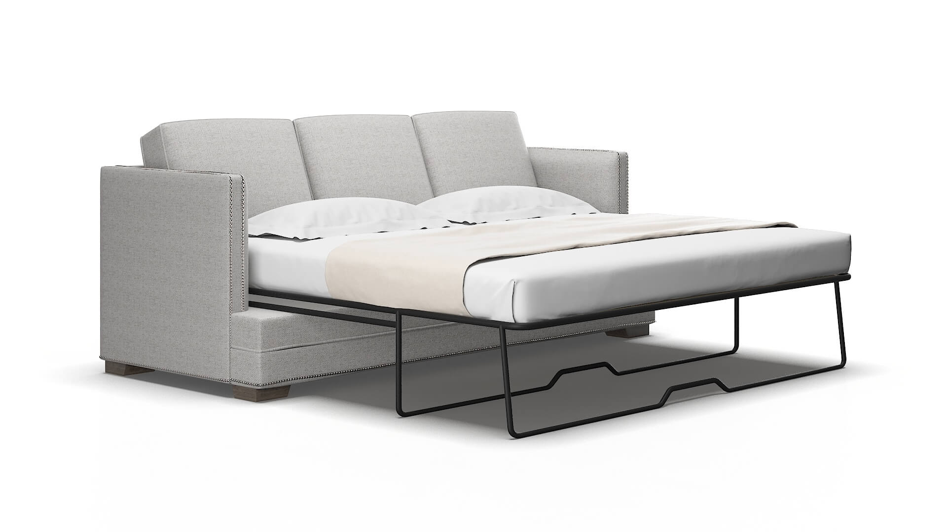Riga Catalina Silver Sofa Sleeper Espresso Legs 2
