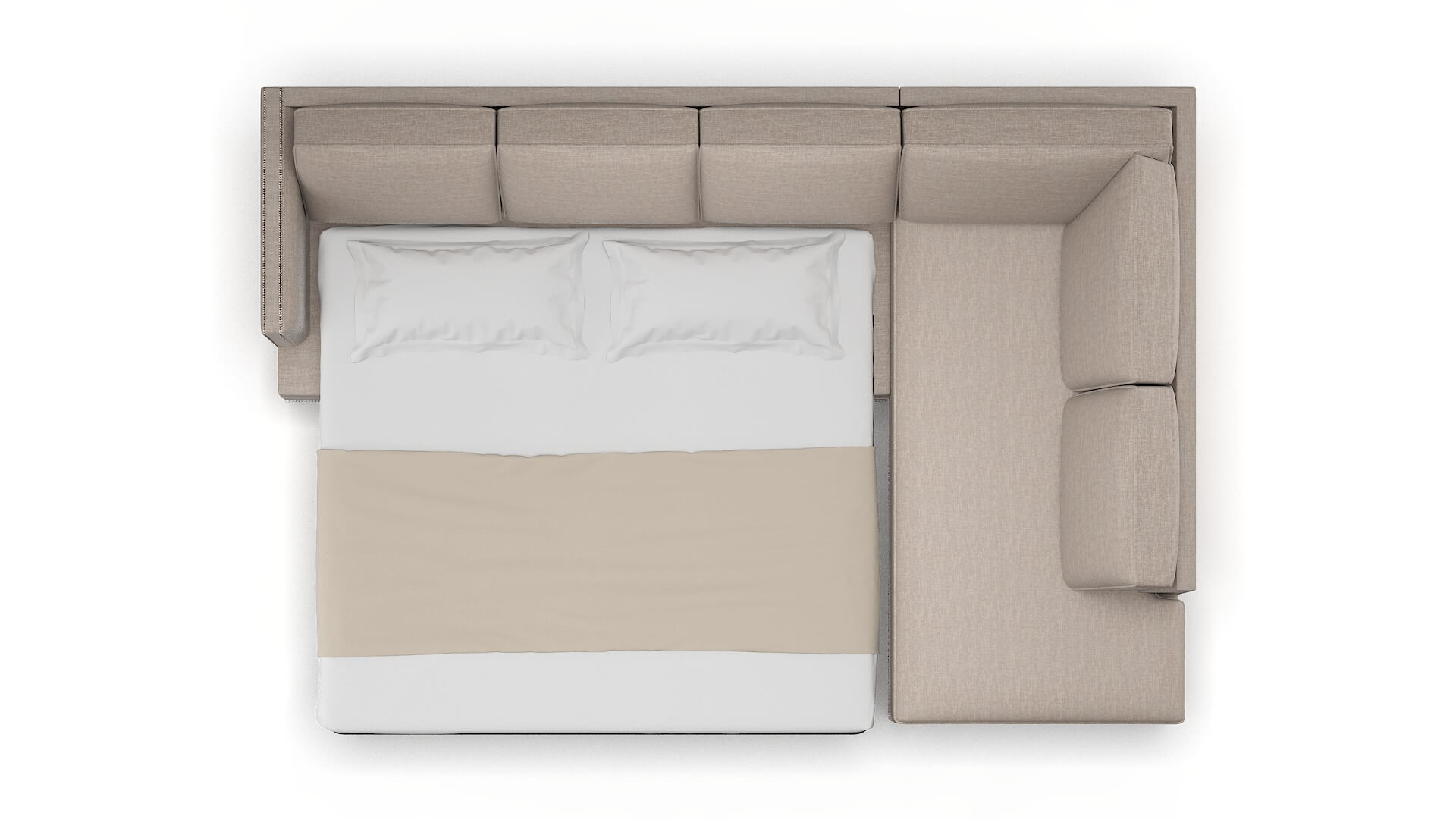 Riga Clyde Dolphin Panel Sleeper Espresso legs 3