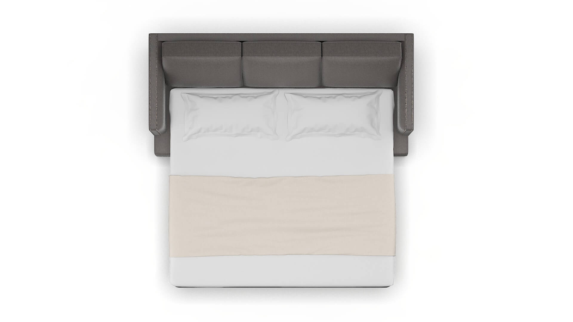 Riga Cosmo Charcoal Sofa Sleeper Espresso legs 3