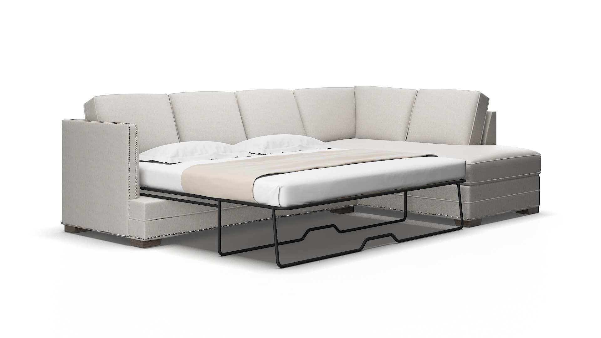 Riga Cosmo silver Panel sleeper Espresso Legs  2