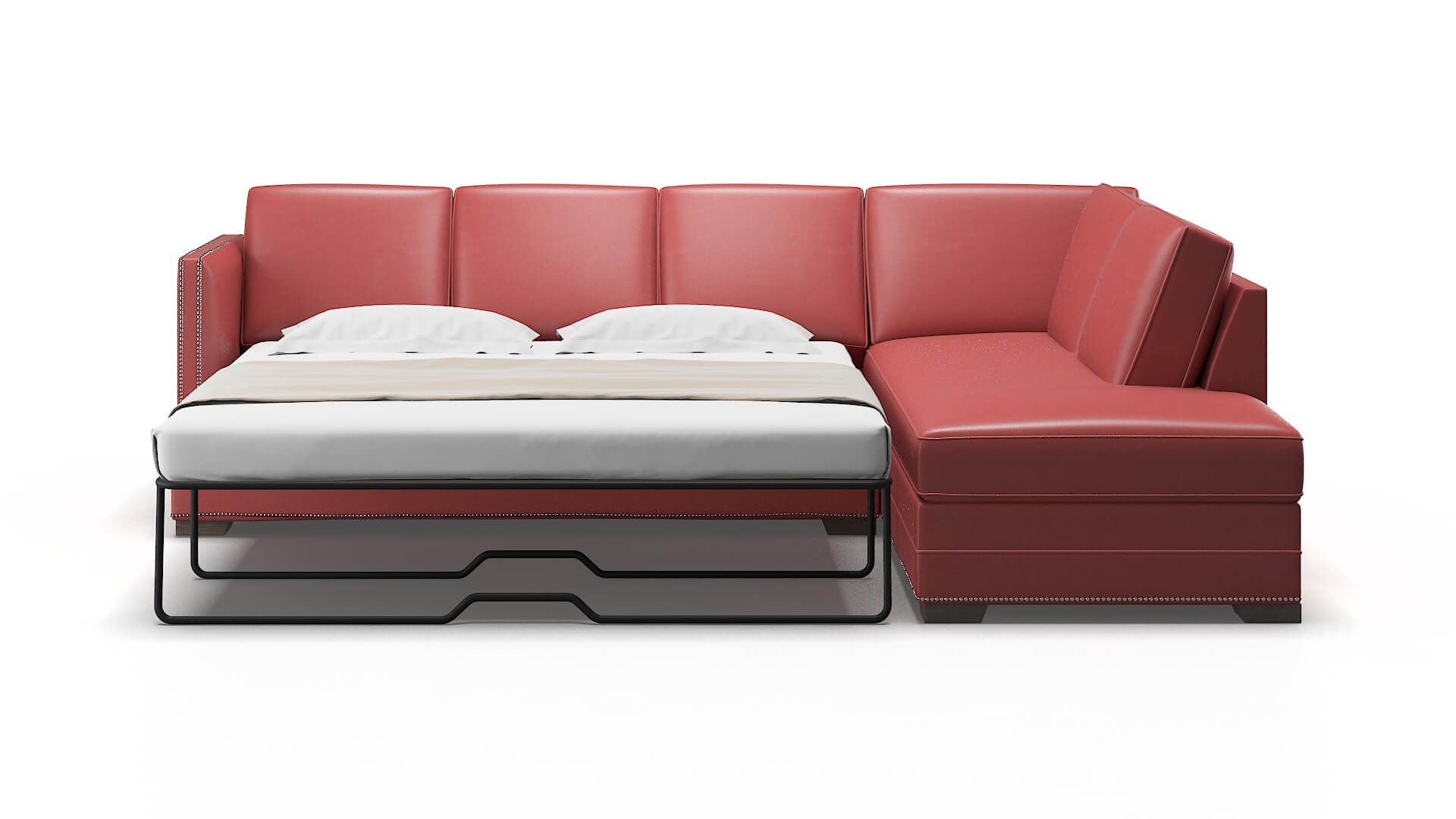 Riga Dillion Cordovan Panel Sleeper Espresso legs 1