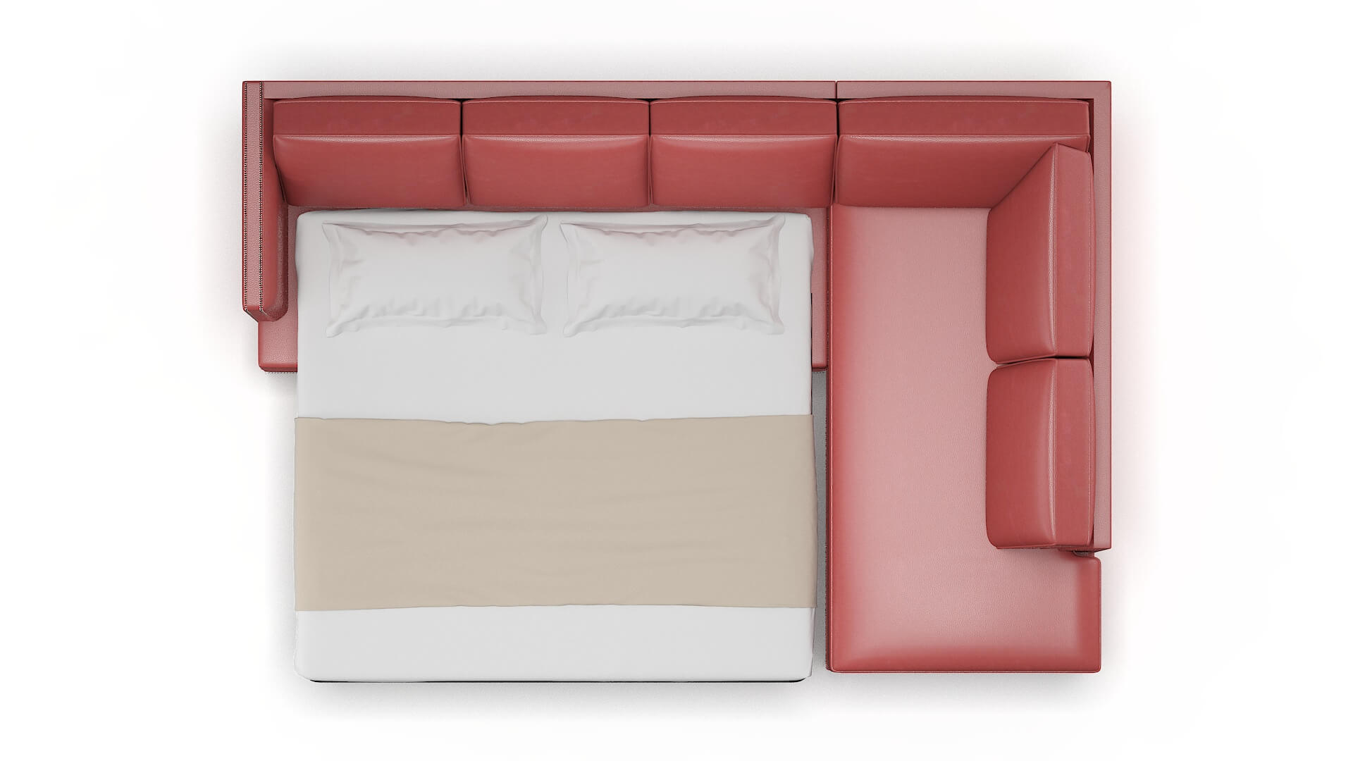 Riga Dillion Cordovan Panel Sleeper Espresso legs 3