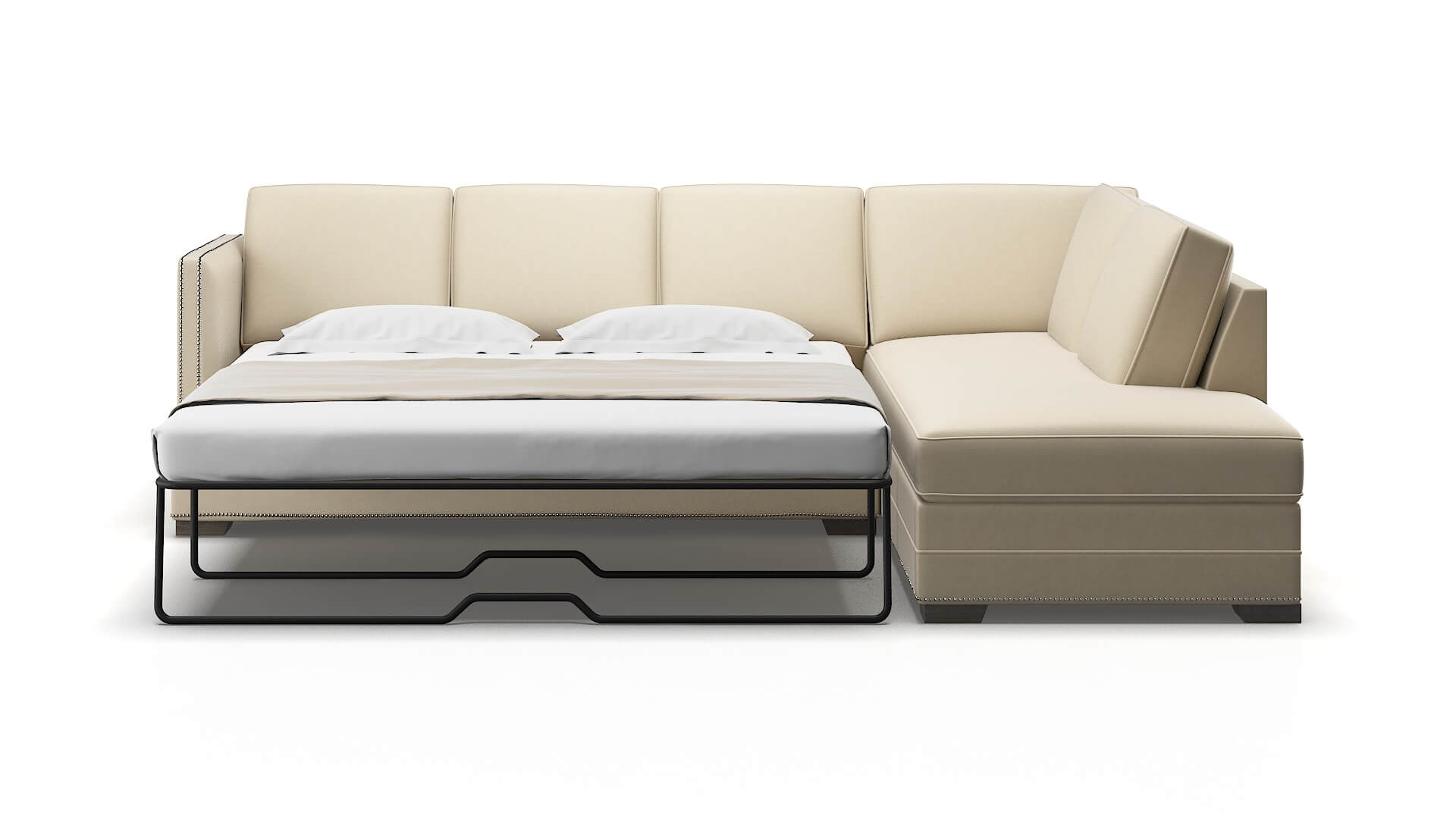 Riga Dream_d Almond Panel Sleeper Espresso legs 1