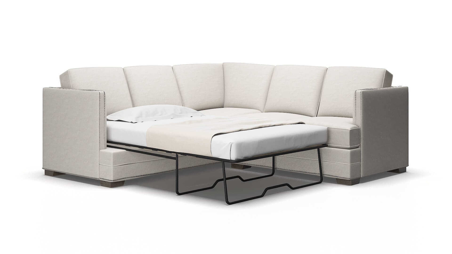 Riga Dream_d stone Sectional sleeper Espresso Legs  2