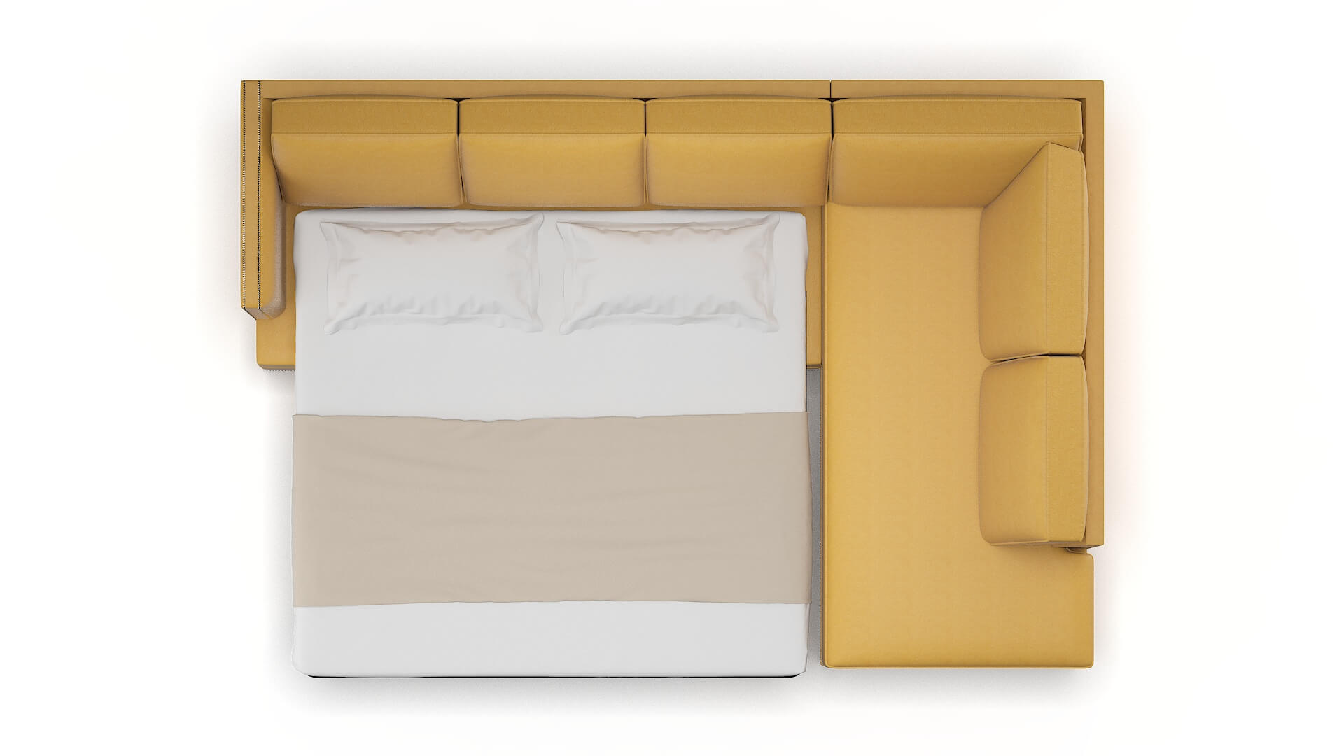 Riga Dream_d Sunflower Panel Sleeper Espresso legs 3