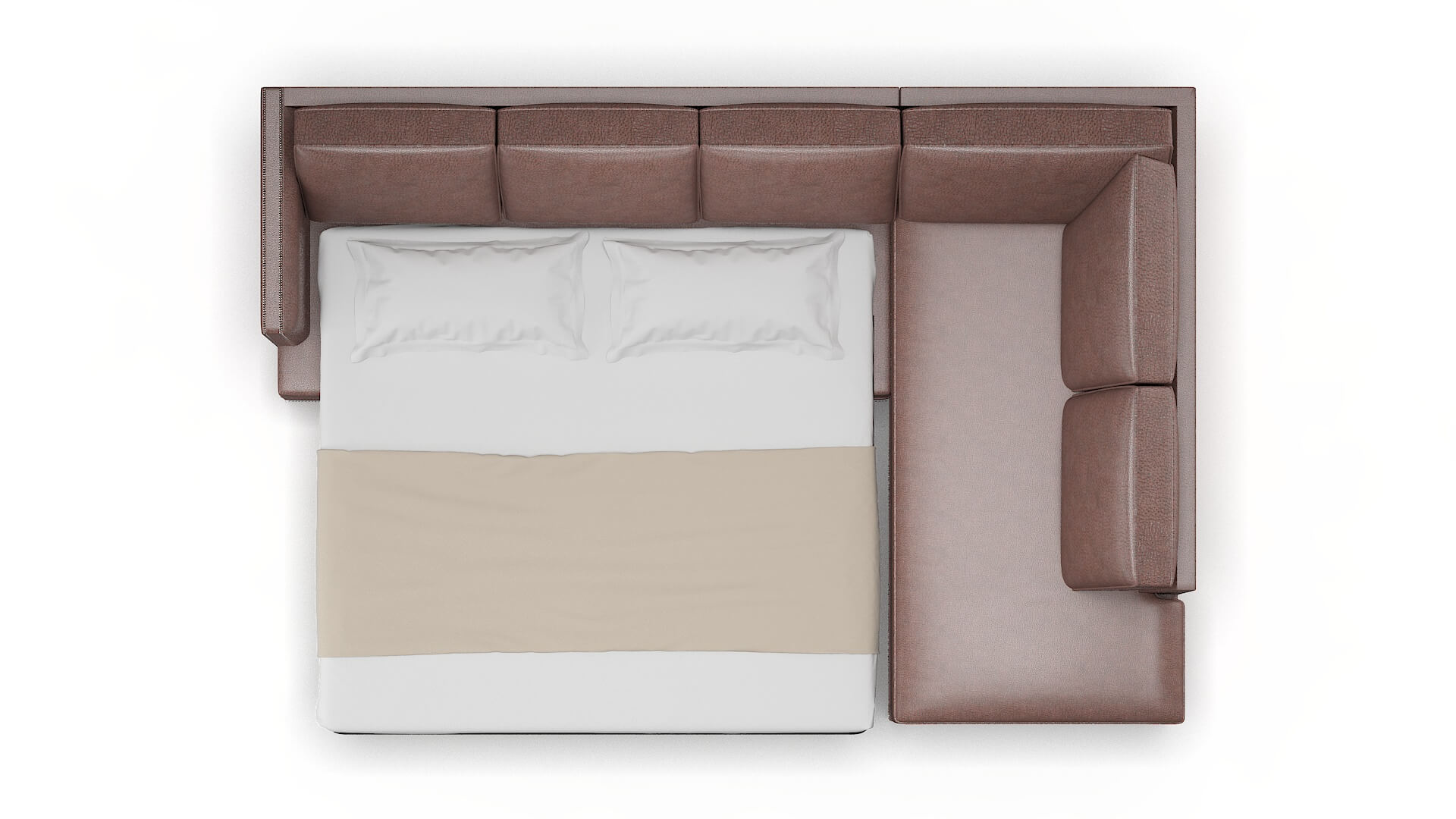 Riga Ford Brown Panel Sleeper Espresso legs 3