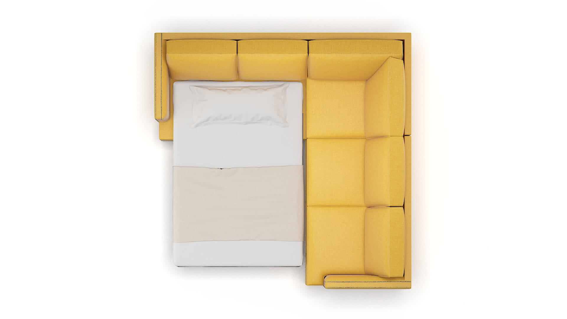 Riga Glee Aglow Sectional Sleeper Espresso legs 3