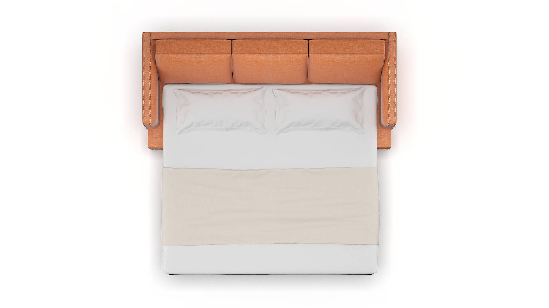 Riga Hepburn Appricot Sofa Sleeper Espresso legs 3