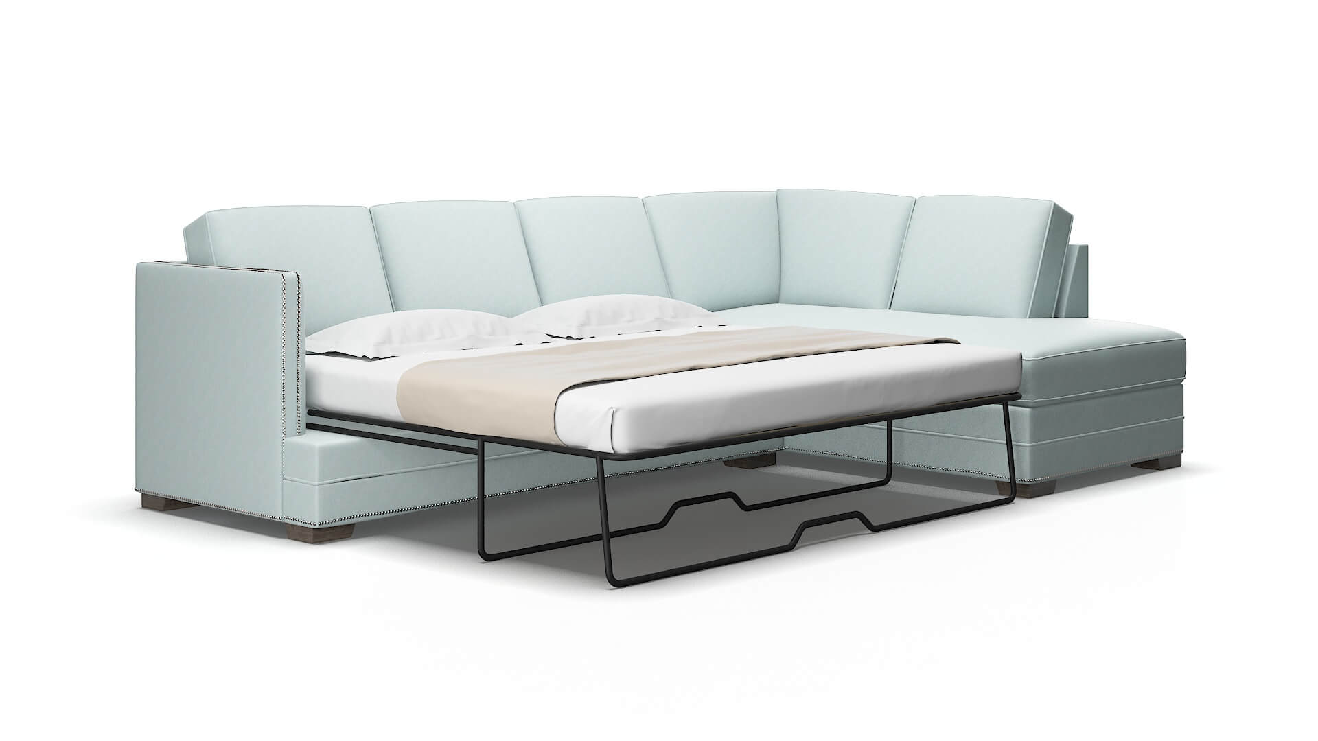 Riga Hepburn peridot Panel sleeper Espresso Legs  2