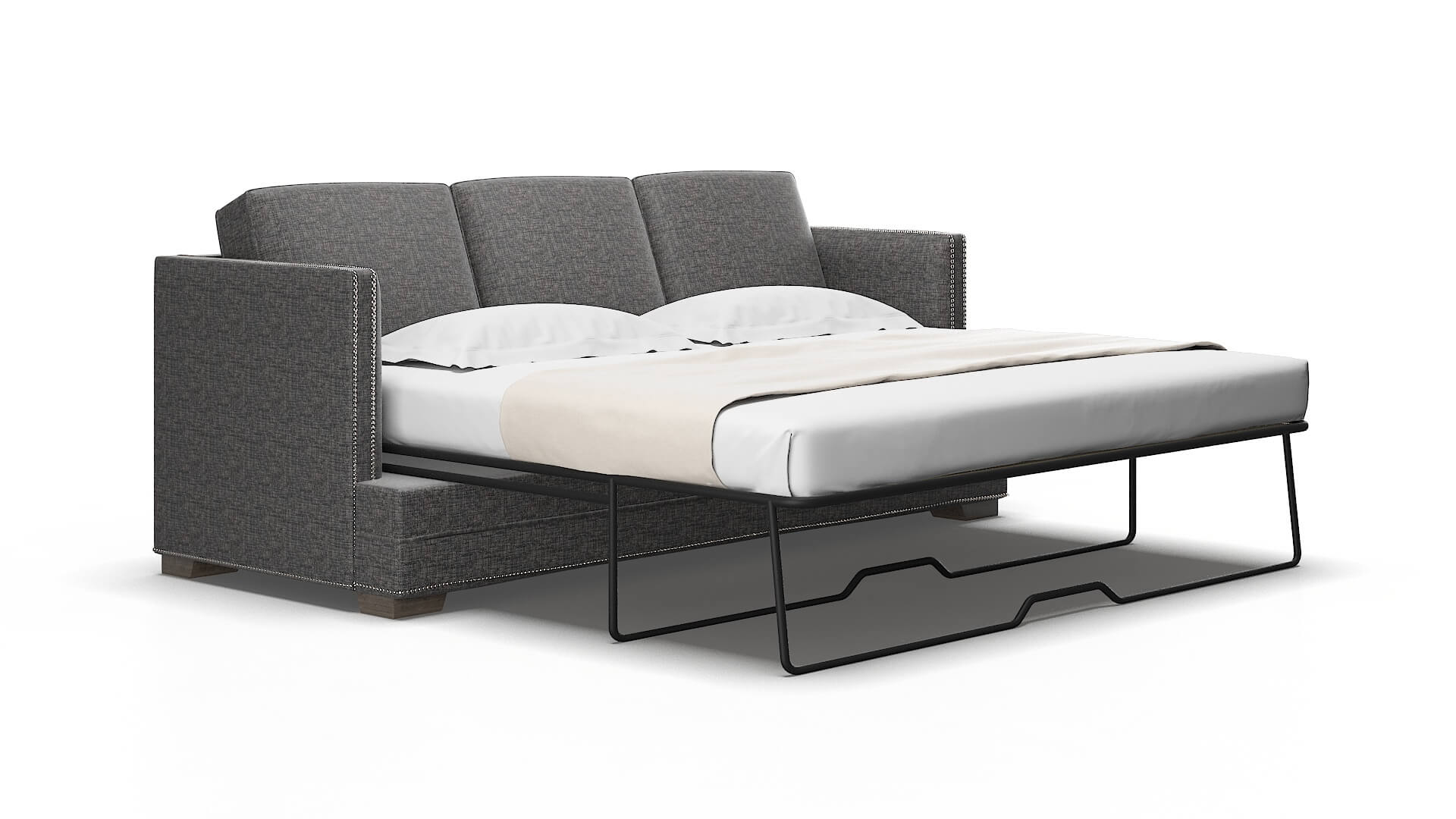 Riga Insight charcoal Sofa sleeper Espresso Legs  2