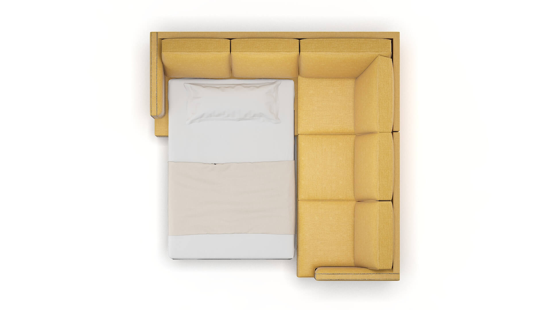 Riga Leslie Saffron Sectional Sleeper Espresso legs 3