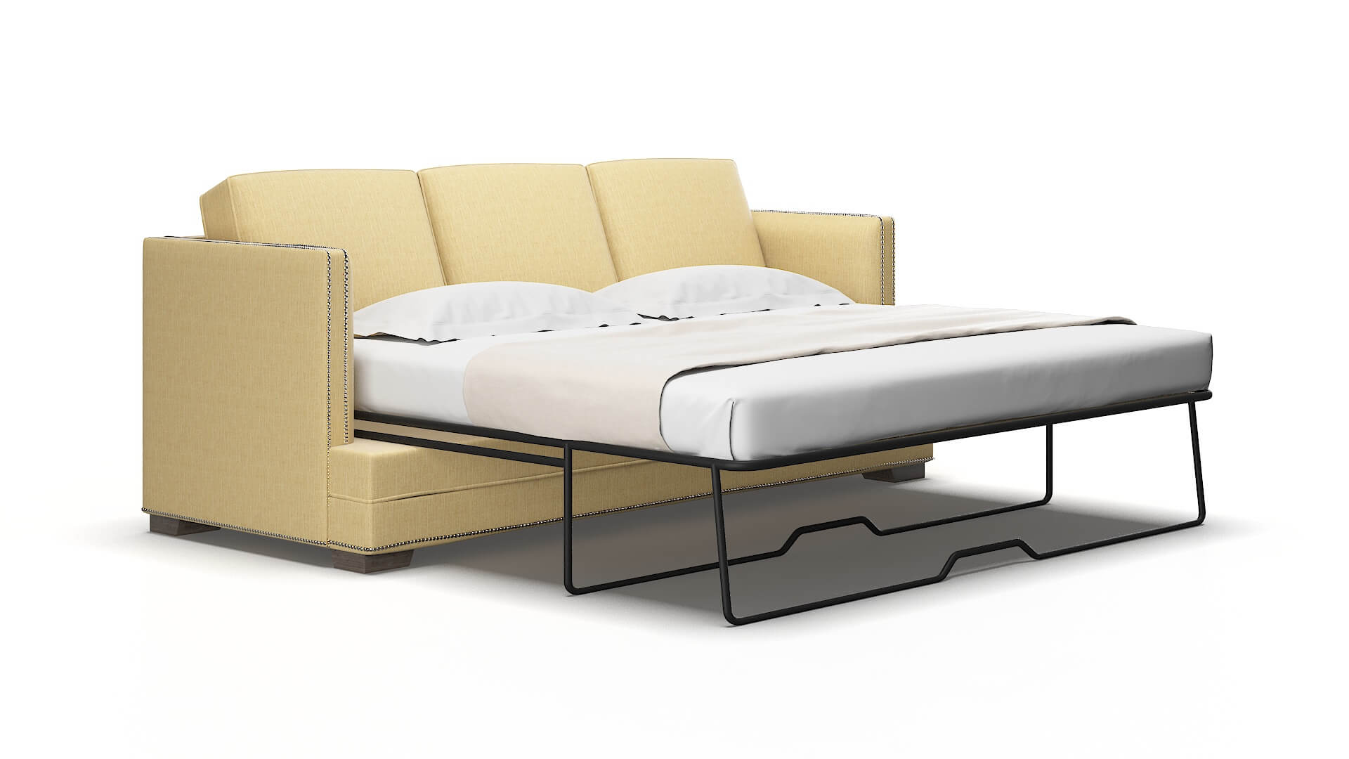 Riga Malibu maize Sofa sleeper Espresso Legs  2