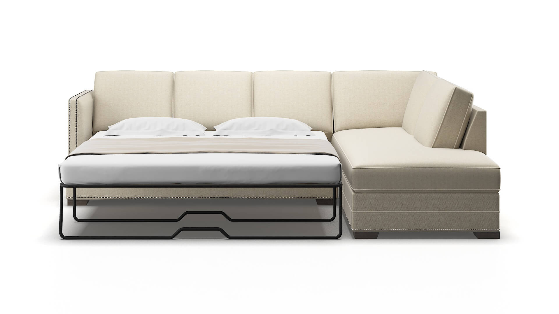 Riga Malibu Sand Panel Sleeper Espresso legs 1