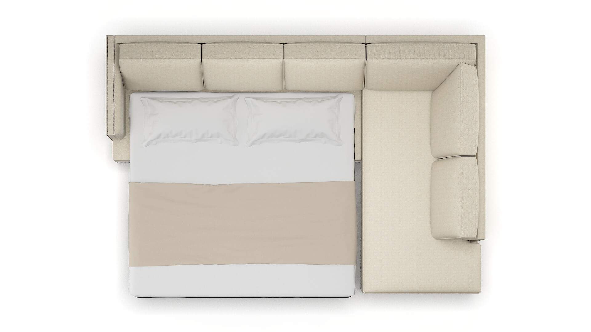 Riga Malibu Sand Panel Sleeper Espresso legs 3