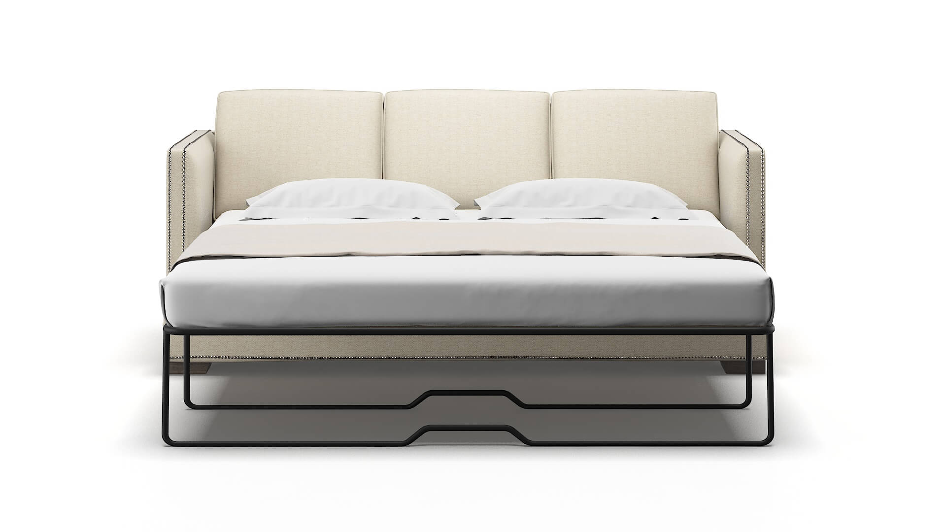 Riga Malibu Sand Sofa Sleeper Espresso legs 1