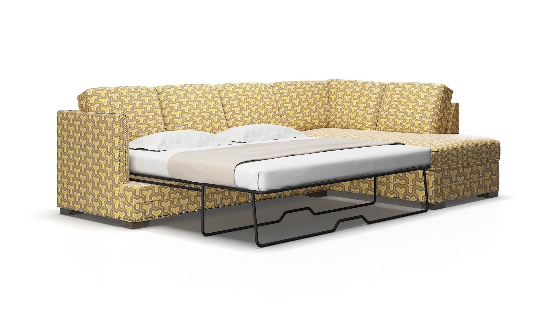 Riga Merci dijon Panel sleeper Espresso Legs  2