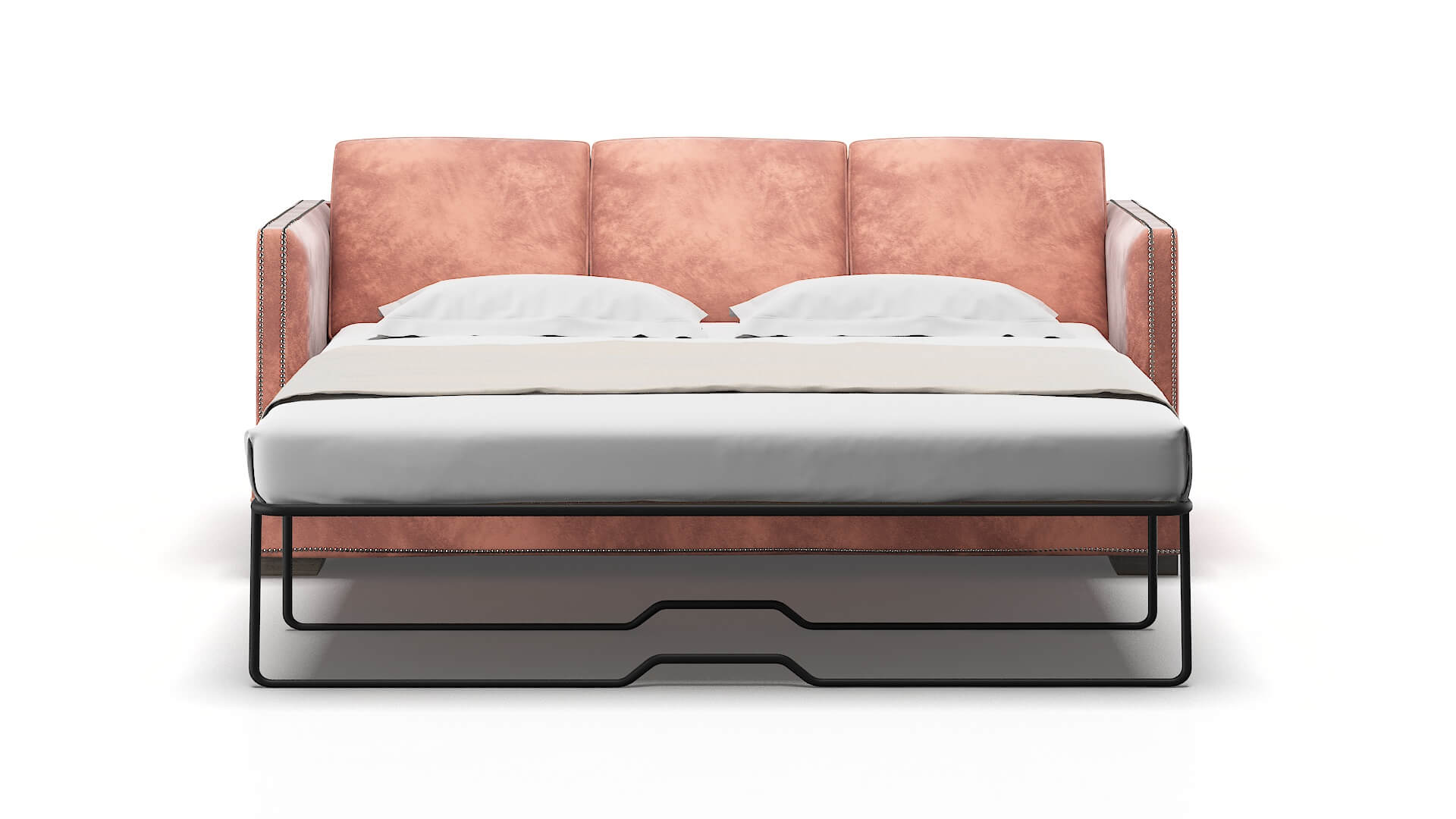 Riga Naples Blush Sofa Sleeper Espresso legs 1