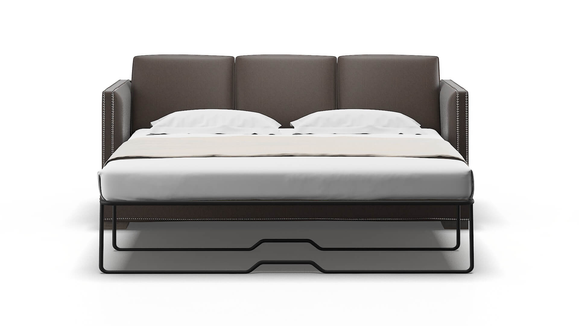 Riga Naples Graphite Sofa Sleeper Espresso legs 1