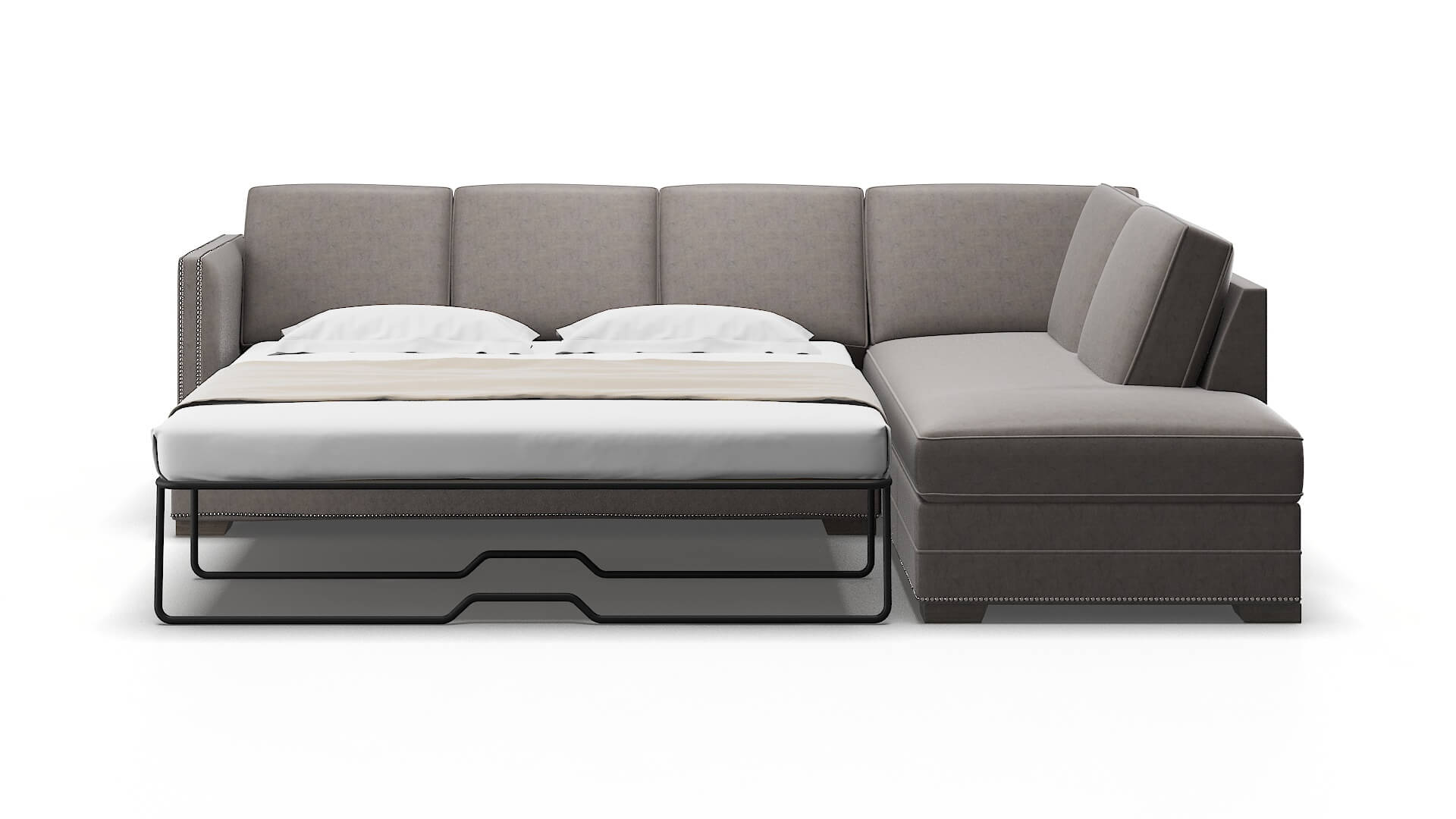 Riga Noble Otter Panel Sleeper Espresso legs 1