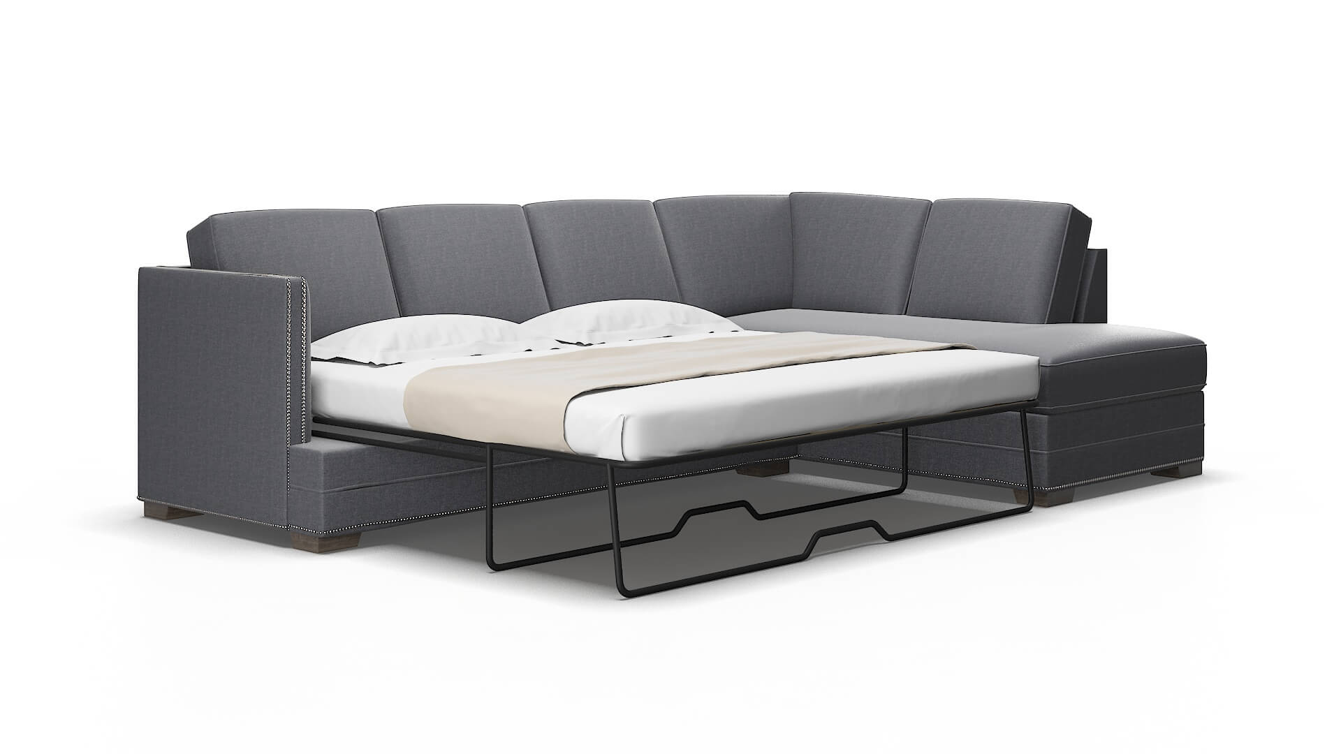 Riga Notion Graphite Panel Sleeper Espresso legs 2