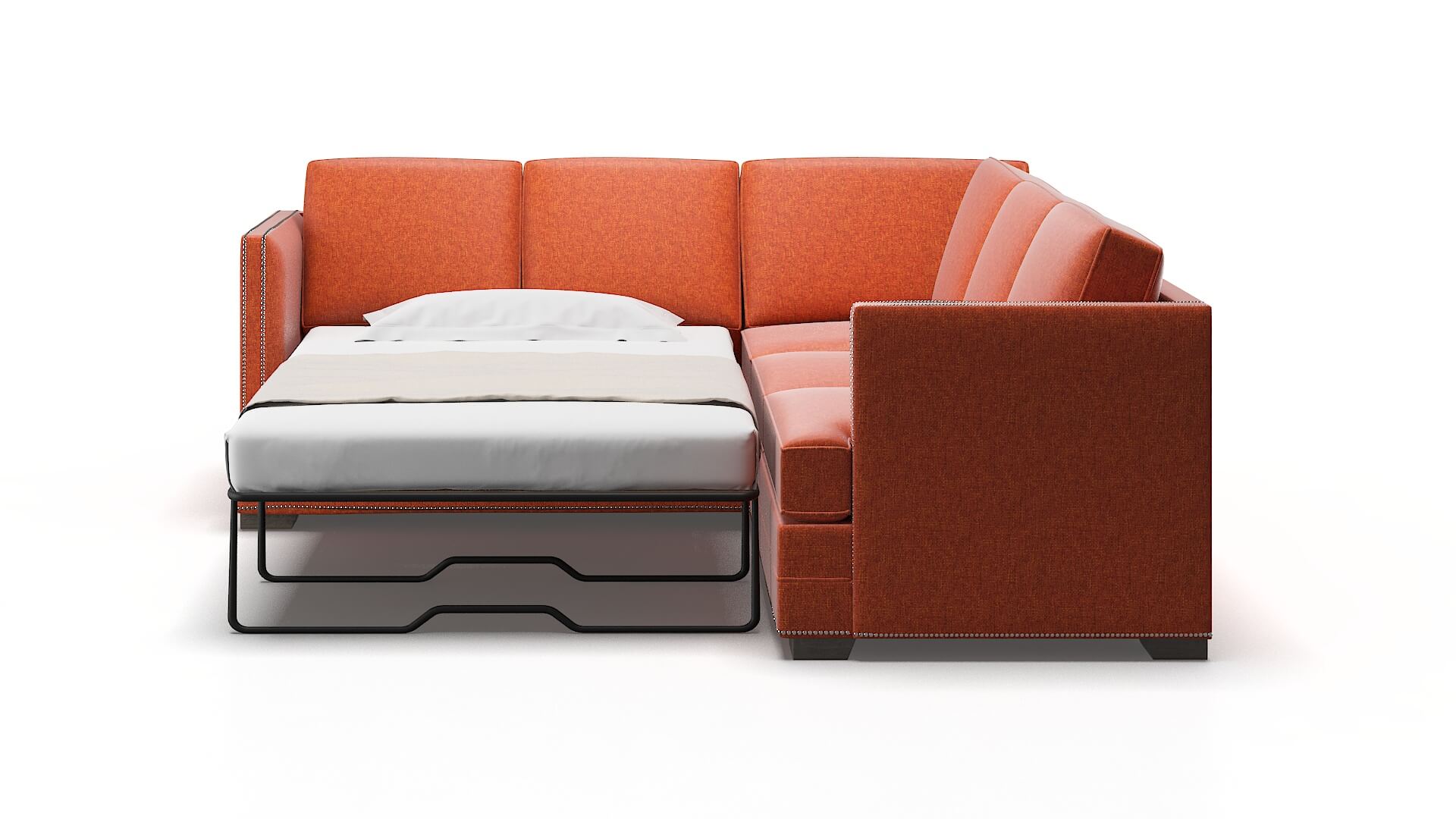 Riga Notion Tang Sectional Sleeper Espresso legs 1
