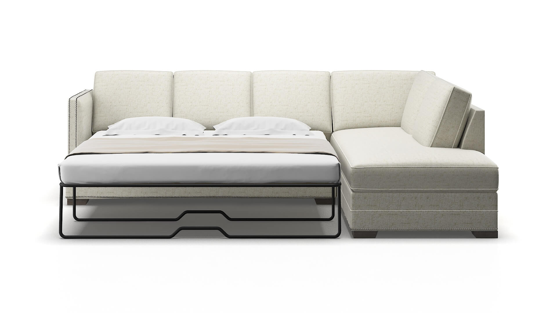 Riga Oceanside Birch Panel Sleeper Espresso legs 1