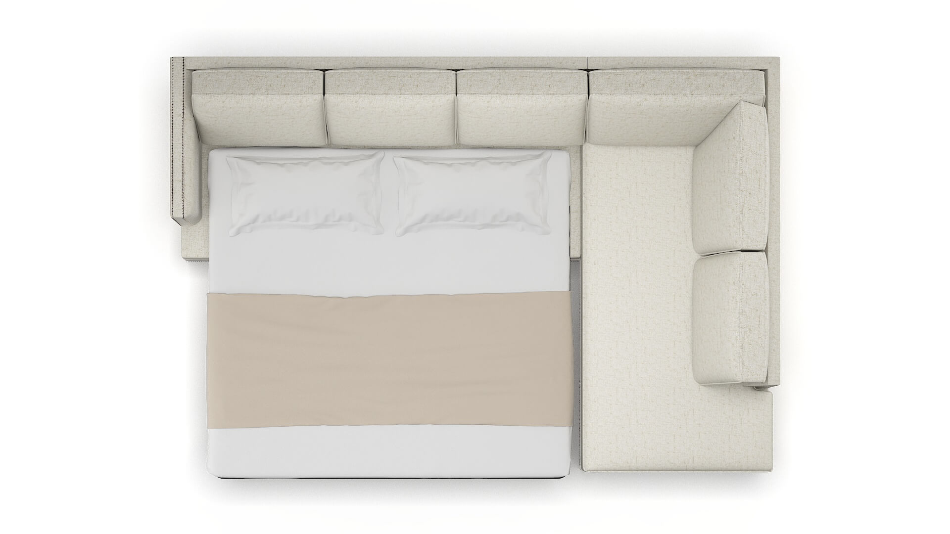 Riga Oceanside Birch Panel Sleeper Espresso legs 3