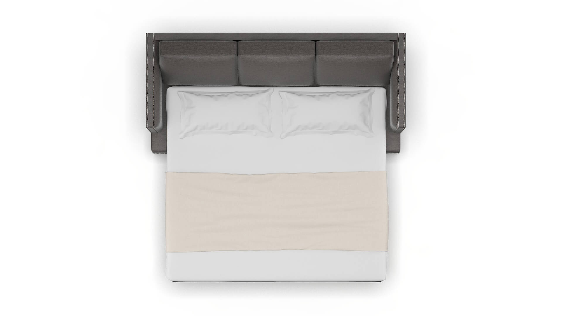 Riga Oscar Charcoal Sofa Sleeper Espresso legs 3