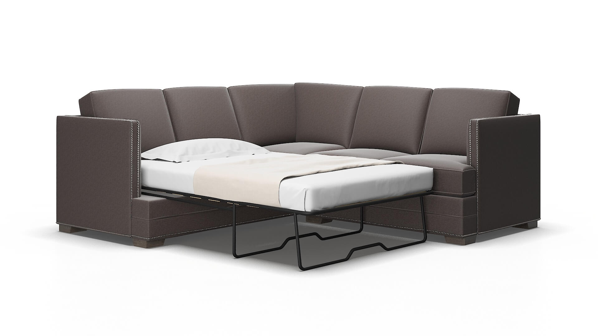 Riga Oscar chocolate Sectional sleeper Espresso Legs  2