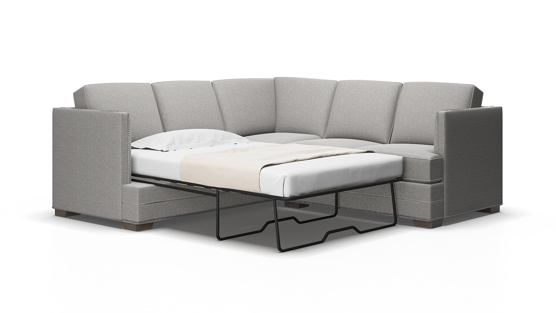 Riga Phoenix smoke Sectional sleeper Espresso Legs  2