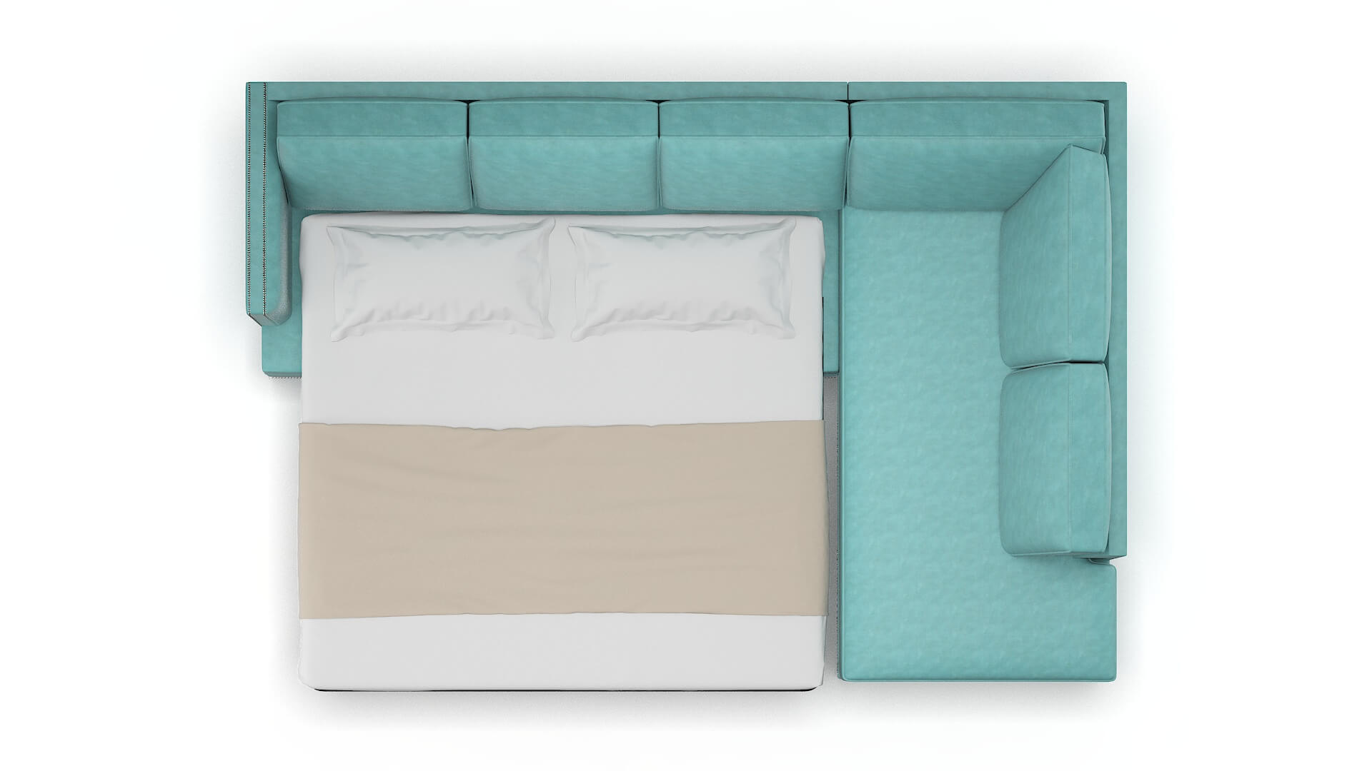 Riga Portland Mercury Panel Sleeper Espresso legs 3