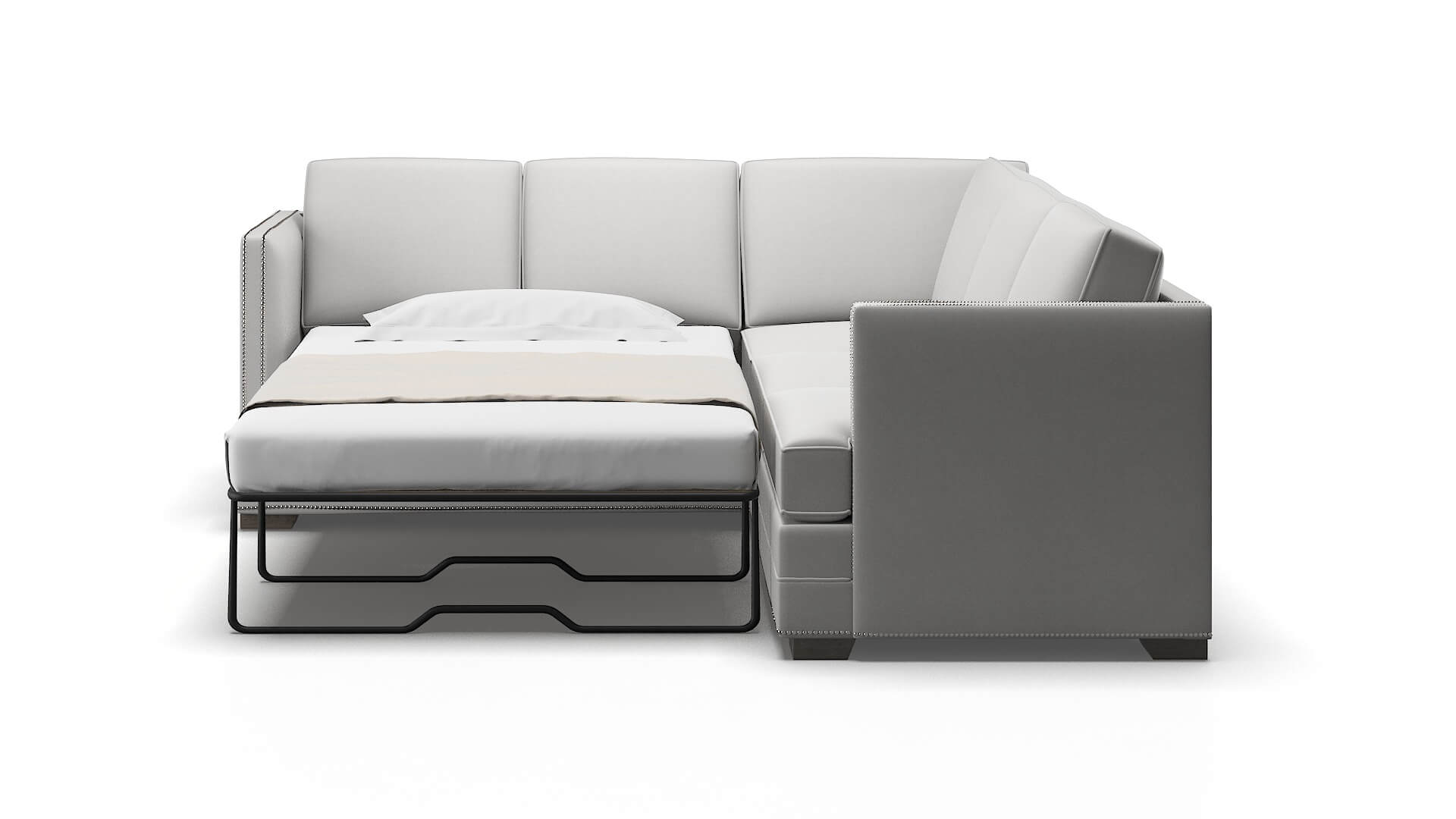 Riga Prisma Steam Sectional Sleeper Espresso legs 1