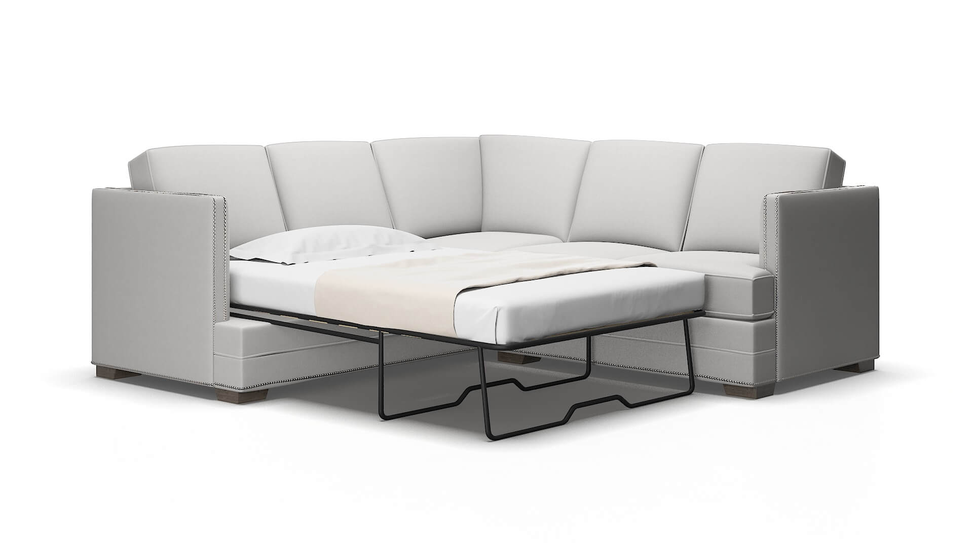 Riga Prisma Steam Sectional Sleeper Espresso legs 2