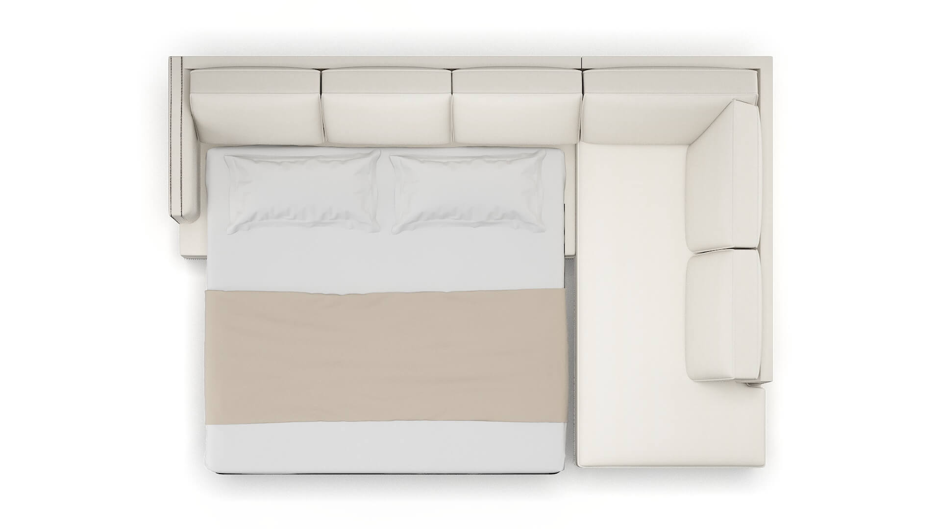 Riga R_prize Cream Panel Sleeper Espresso legs 3