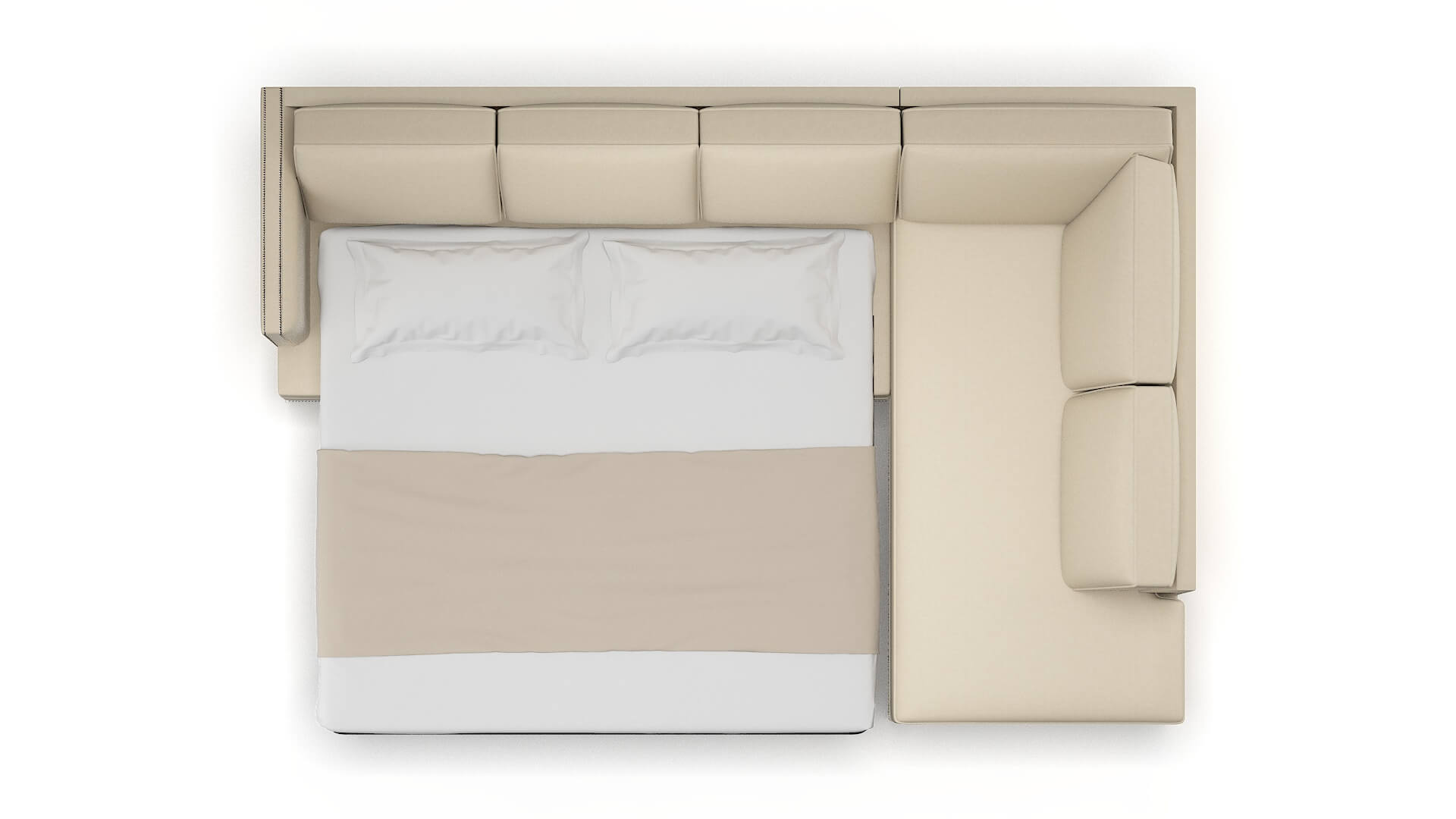 Riga Rocket Sand Panel Sleeper Espresso legs 3