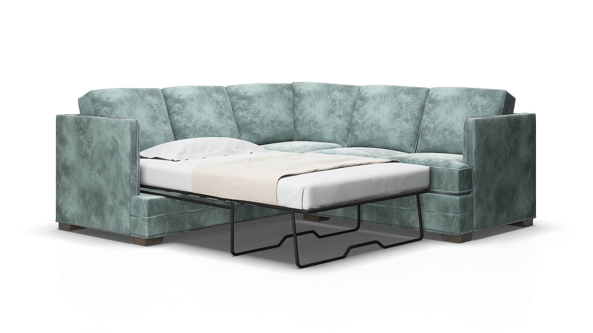 Riga Royale cloud Sectional sleeper Espresso Legs  2